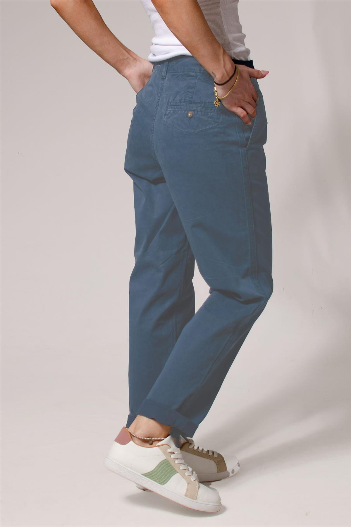 Ex M&S Tapered Ankle Grazer Chino Trousers - Picture 11 of 51