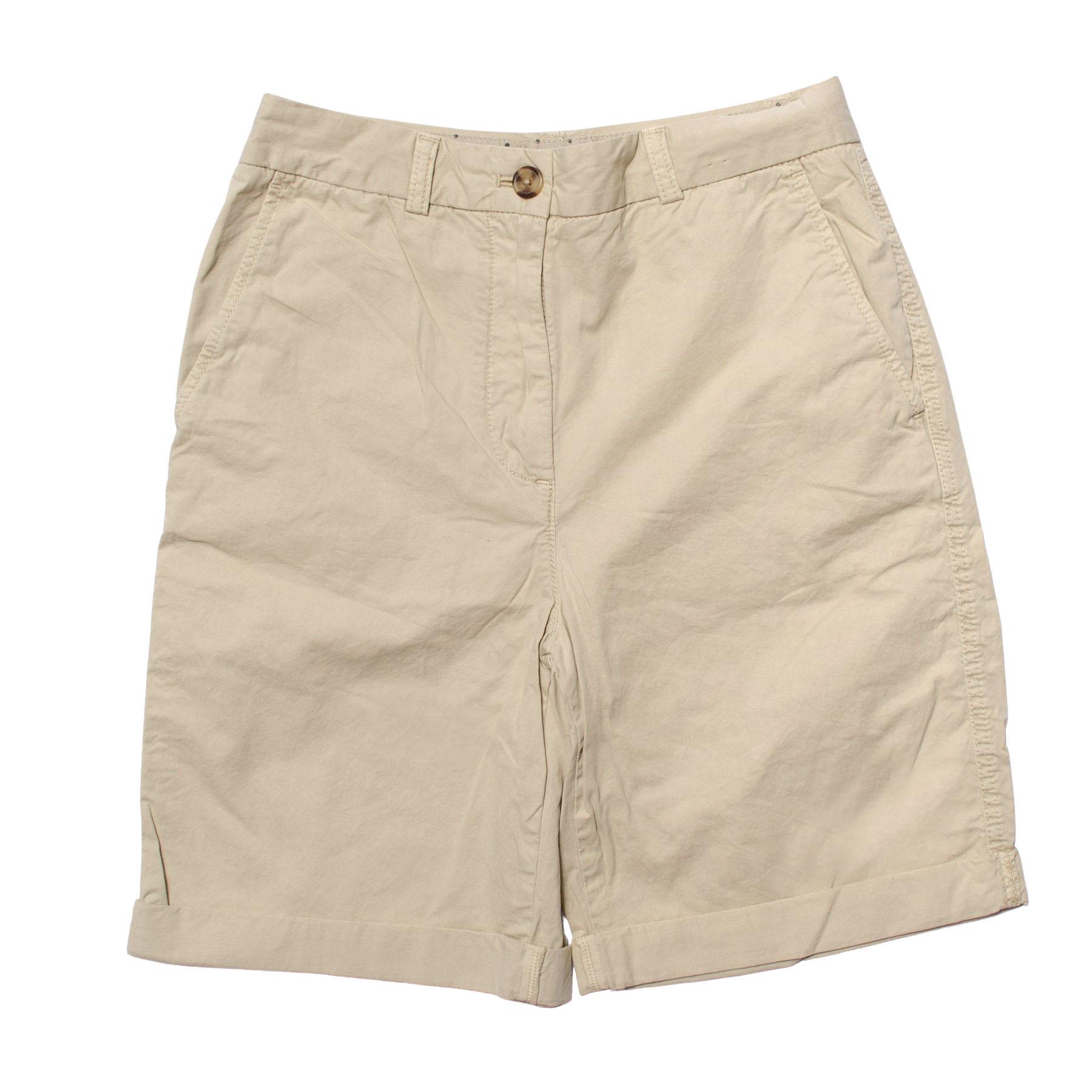 M&S Damen-Хлопчатобумажные шорты lässiger Rollsaum gewaschene Baumwolle 8 Farben