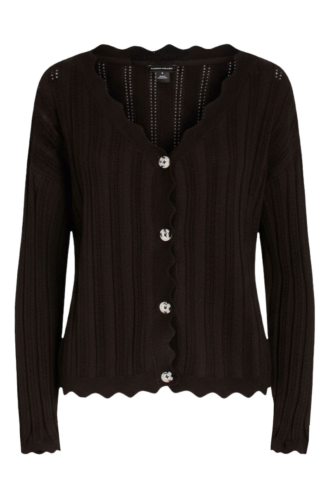 Cárdigan acanalado Karen Millen borde vieira - Imagen 6 de 8