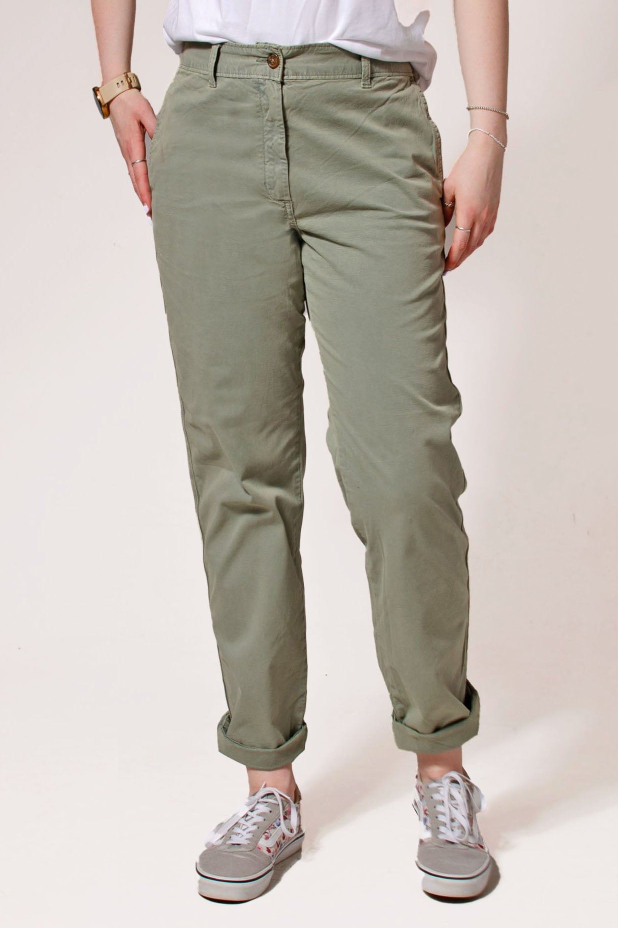 Ex M&S Tapered Ankle Grazer Chino Trousers - Picture 34 of 51