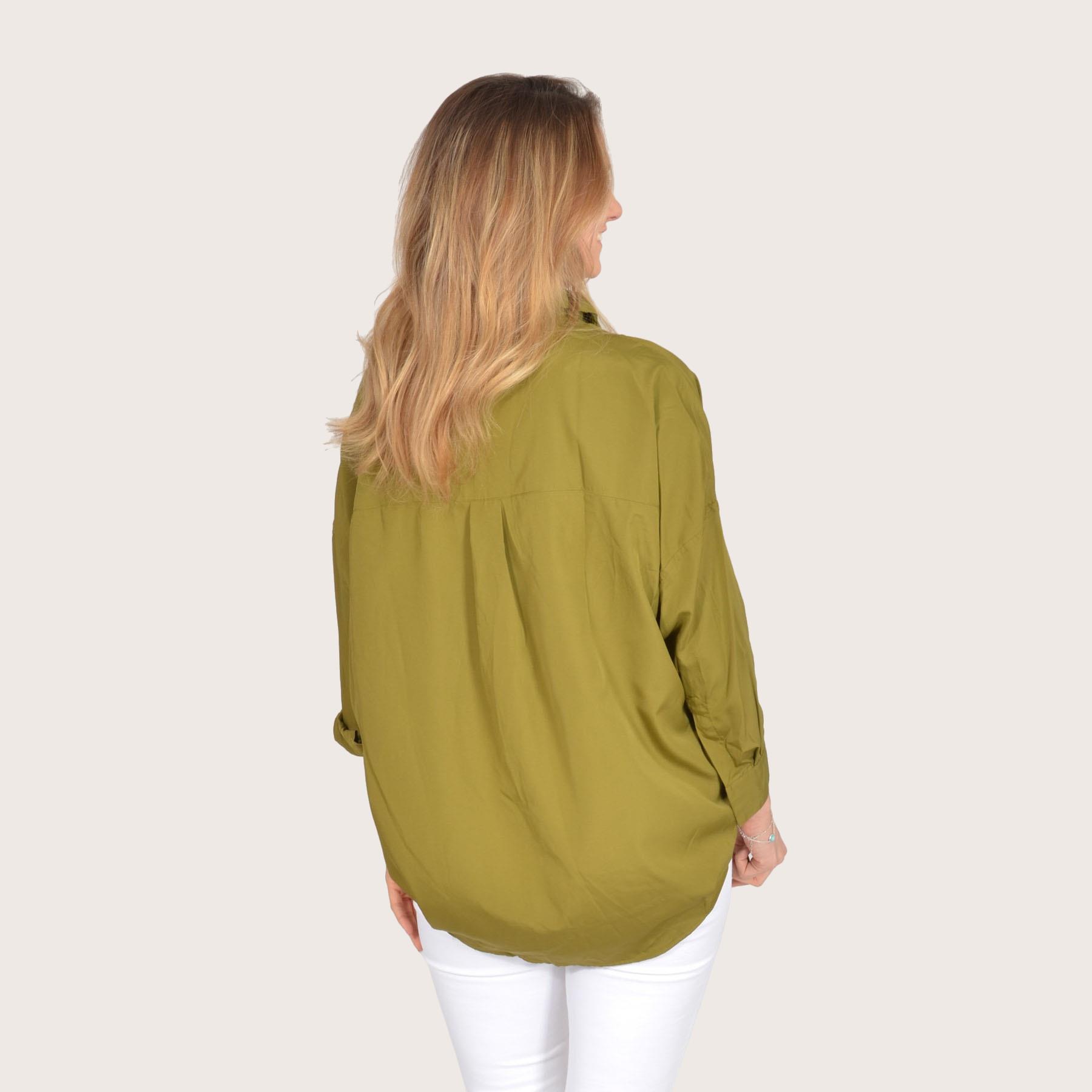 FRENCH CONNECTION Popover Shirt Blouse Silky Soft Light Satin Open Neck Collar - Picture 6 of 23