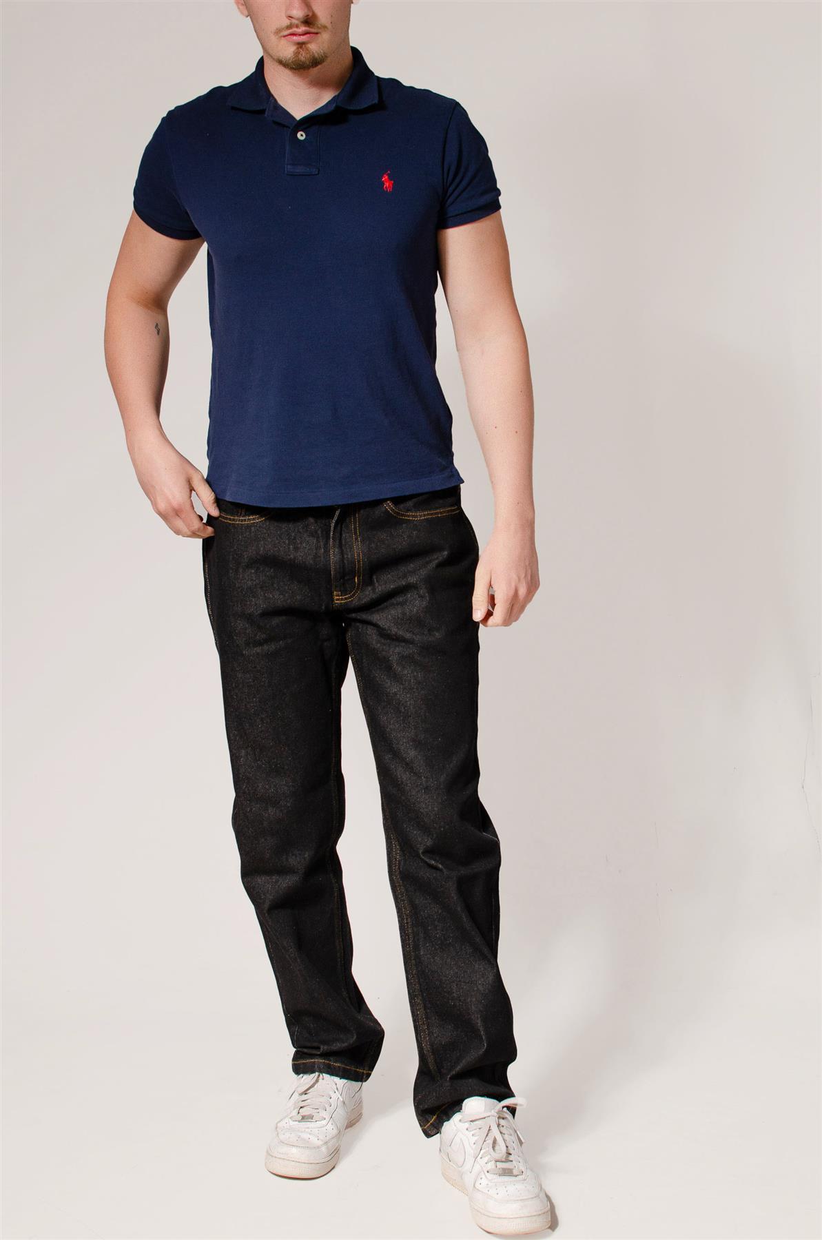 Pantalones de mezclilla Wrangler para hombre de pierna recta calce regular - Imagen 6 de 19