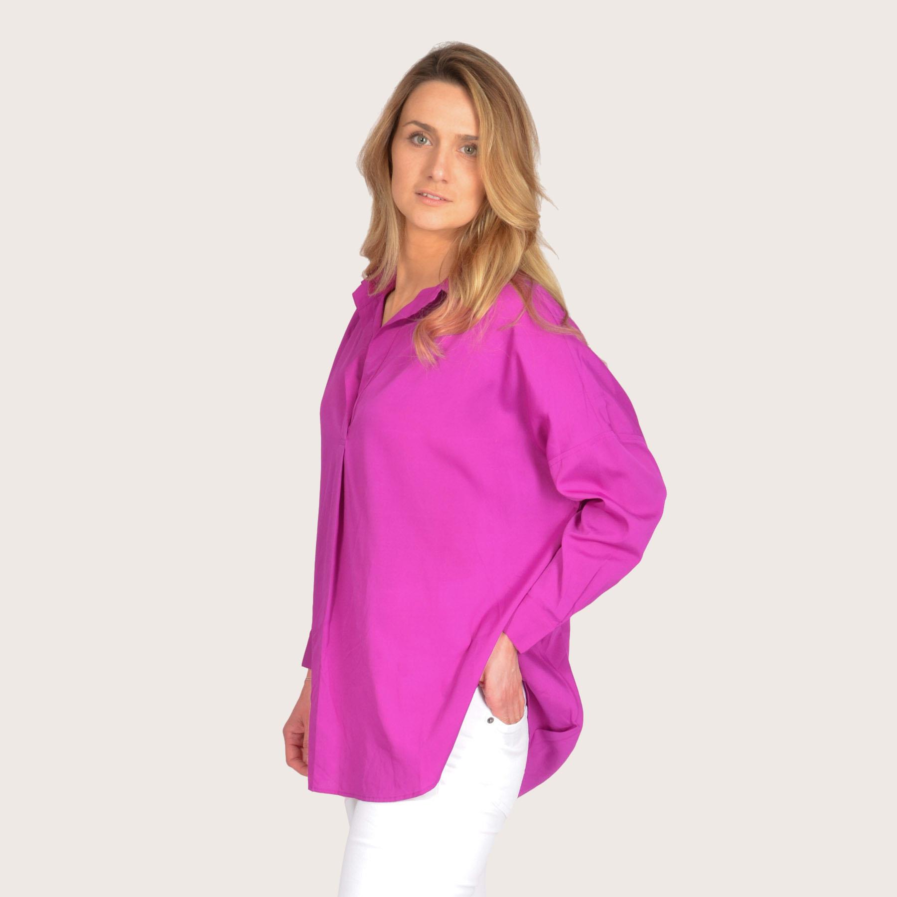 FRENCH CONNECTION Popover Shirt Blouse Silky Soft Light Satin Open Neck Collar - Picture 18 of 23