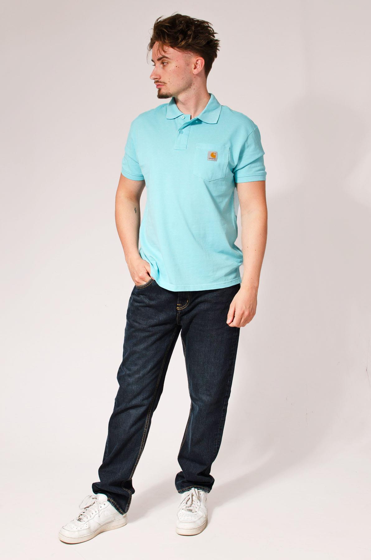 Carhartt Mens Relaxed Cotton Pique Pocket Front Polo Shirt - Picture 24 of 26