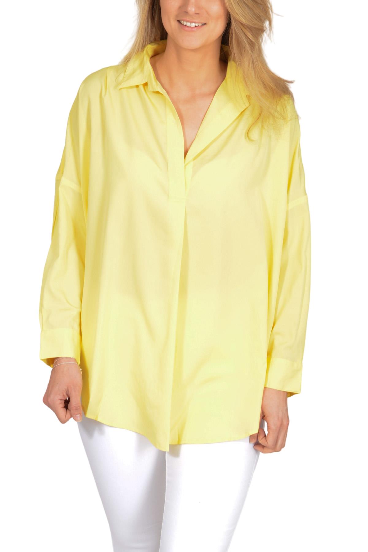 French Connection Womens Silky Oversized Shirt Popover Raglan Sleeve Open Collar - Picture 10 of 20
