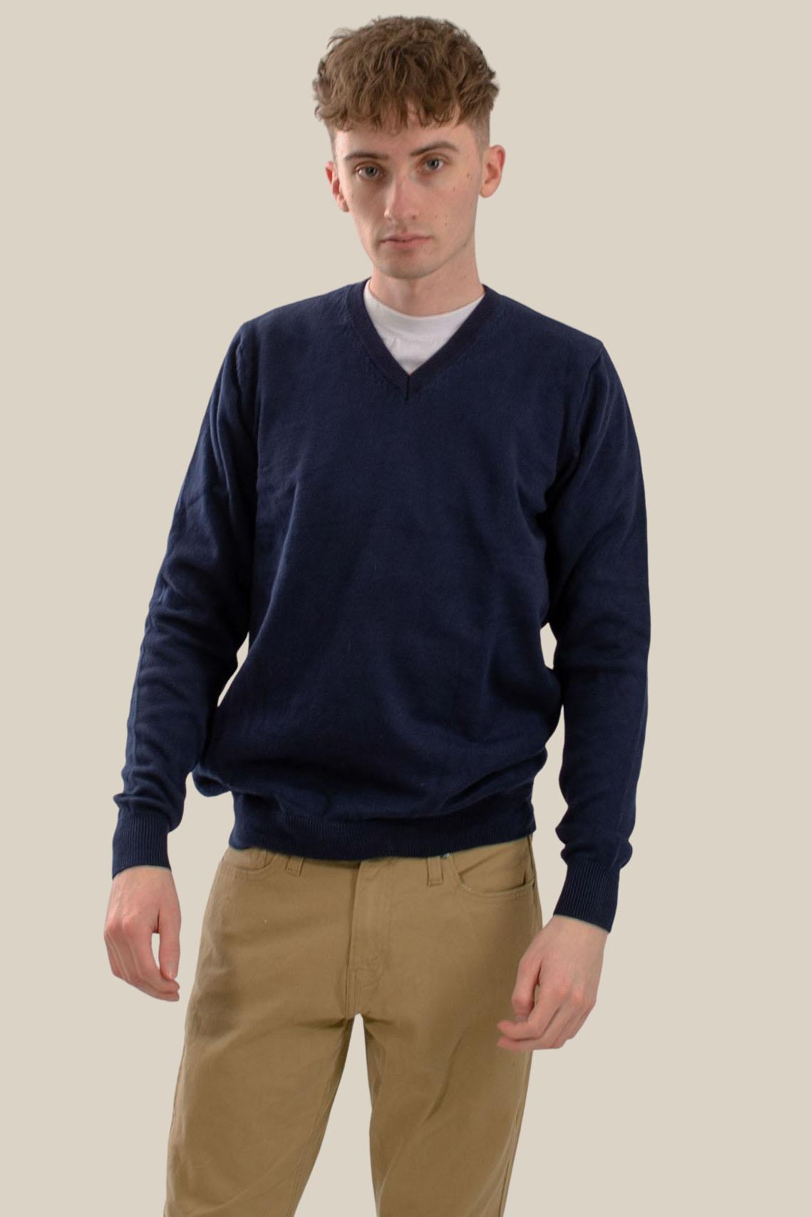 Mens Cotton V Neck Jumper Mens Sweater eBay