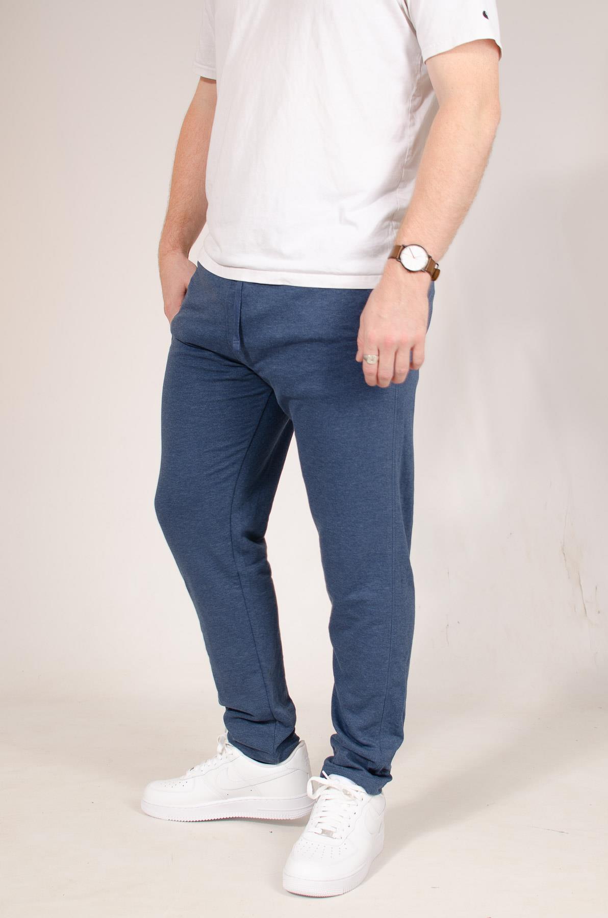 M*S Mens Lightweight Cotton Rich Straight Leg Joggers Lounge Pants - Picture 10 of 29