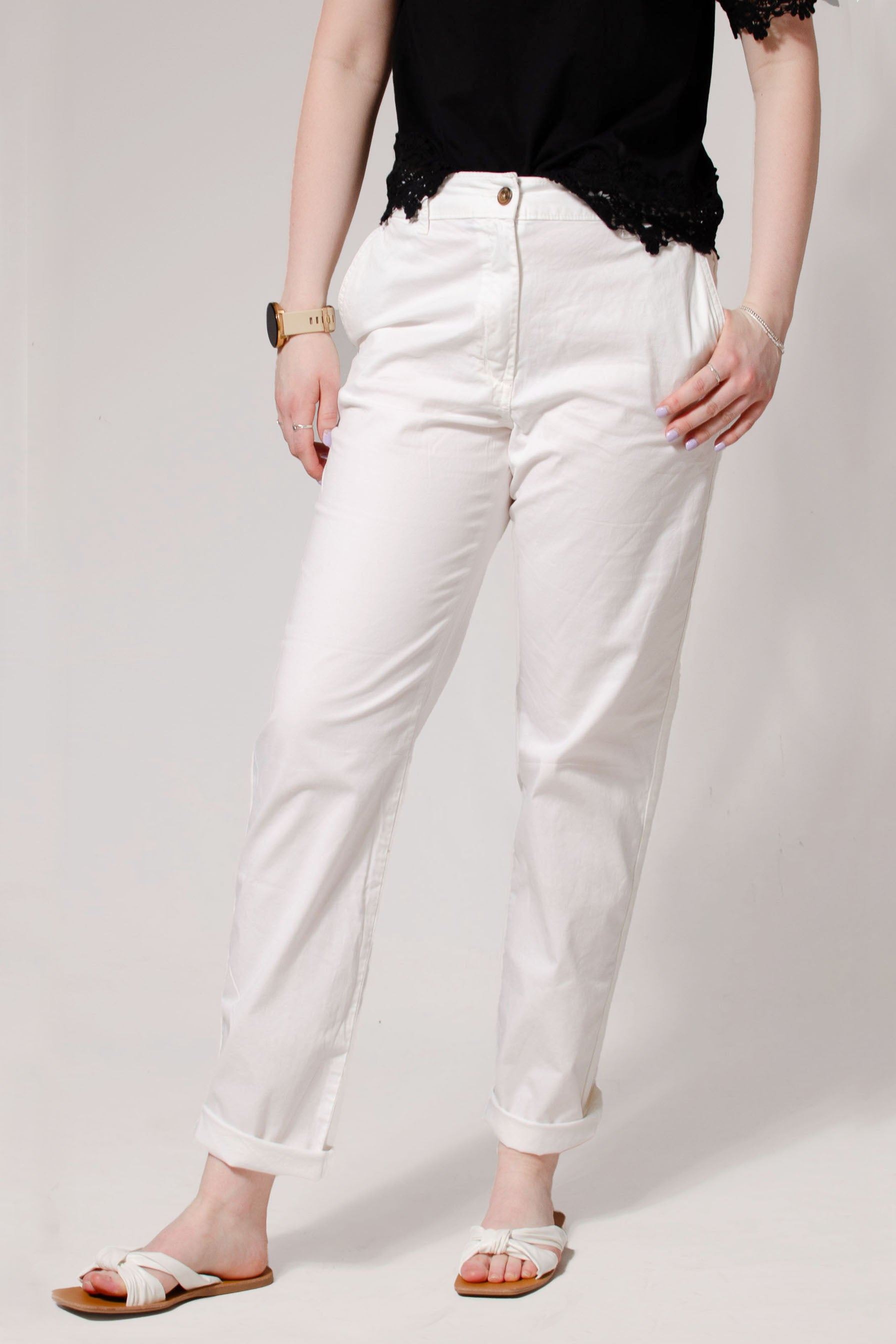 Ex M&S Tapered Ankle Grazer Chino Trousers - Picture 48 of 51