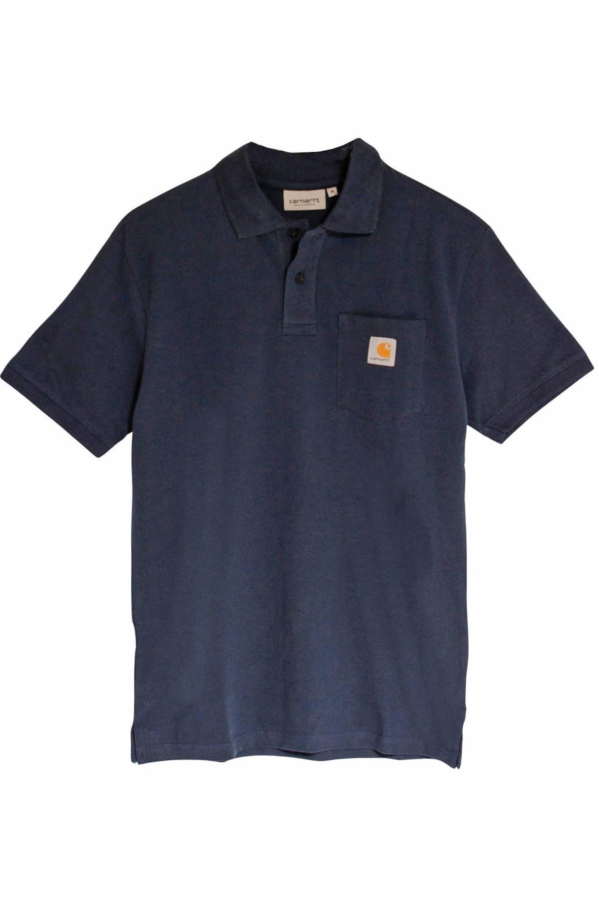 Carhartt Mens Relaxed Cotton Pique Pocket Front Polo Shirt - Picture 17 of 26