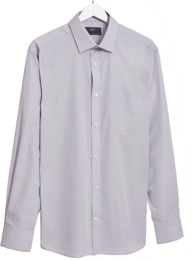 M&S Mens easy-iron shirt with pocket - Picture 4 of 7