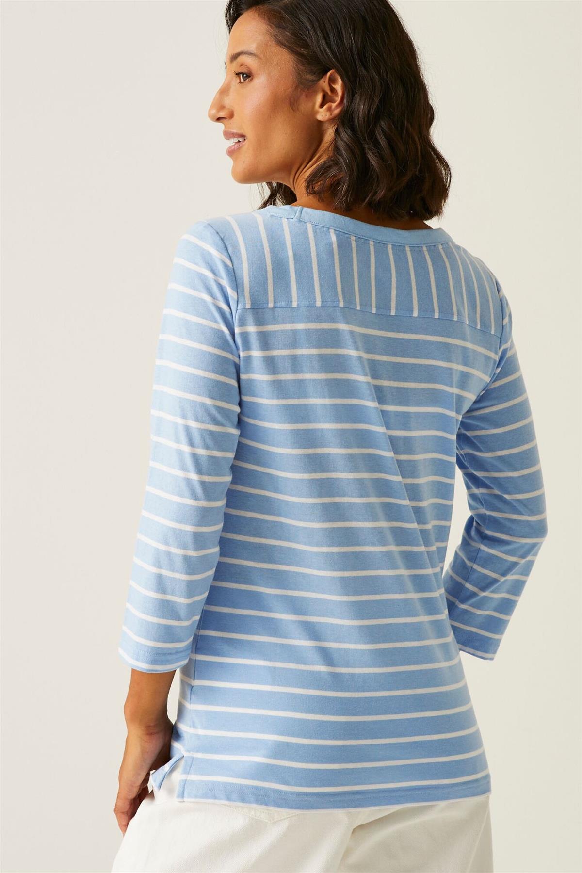 Regatta Womens Striped 3/4 Sleeve Top - Picture 28 of 48