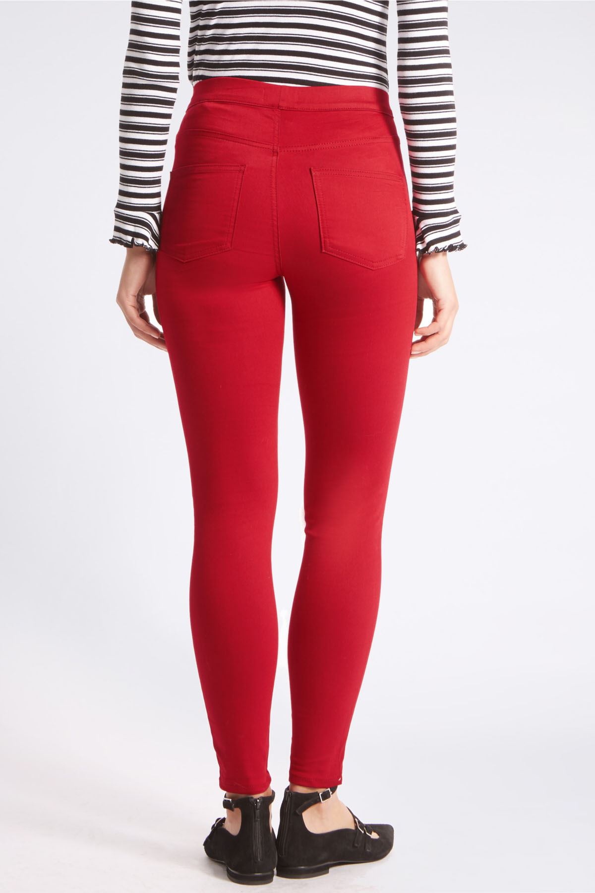 Red denim jeggings Outlet