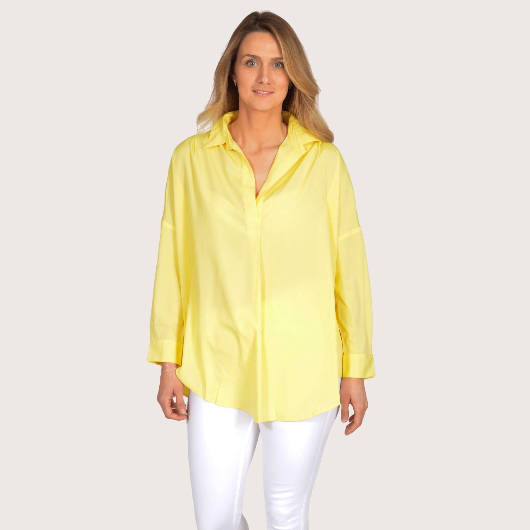 FRENCH CONNECTION Popover Shirt Blouse Silky Soft Light Satin Open Neck Collar - Picture 12 of 23