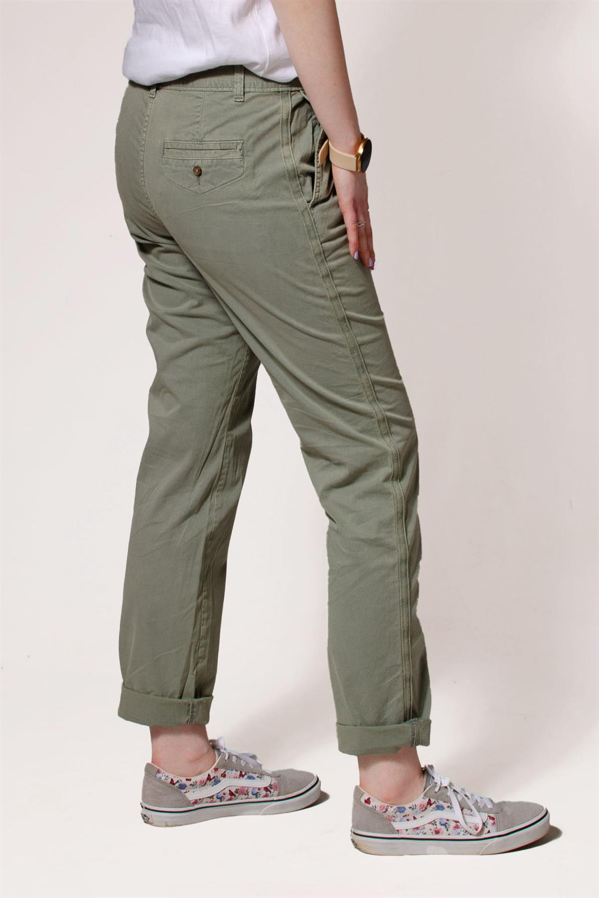 Ex M&S Tapered Ankle Grazer Chino Trousers - Picture 36 of 51