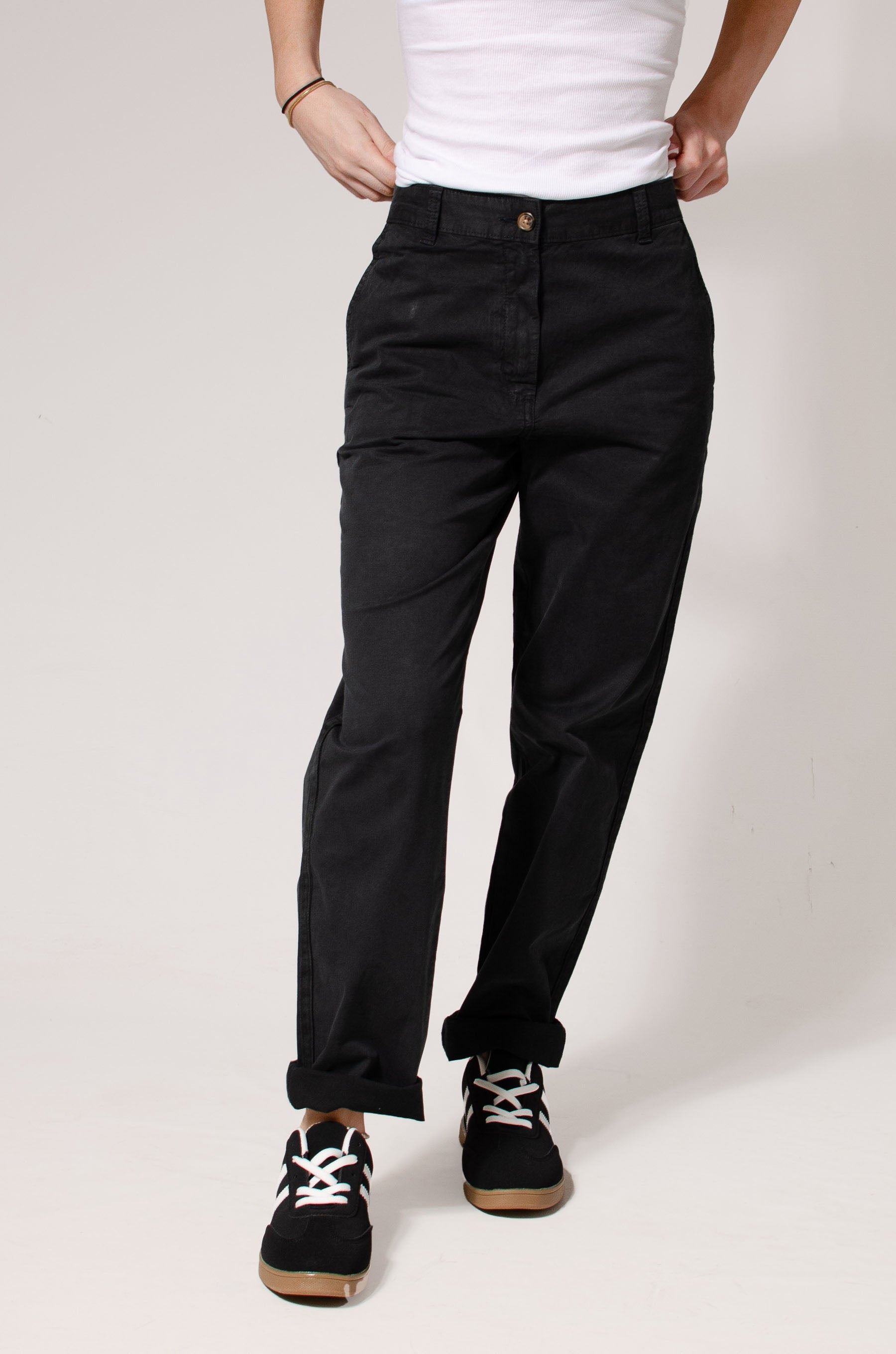 Ex M&S Tapered Ankle Grazer Chino Trousers - Picture 6 of 51