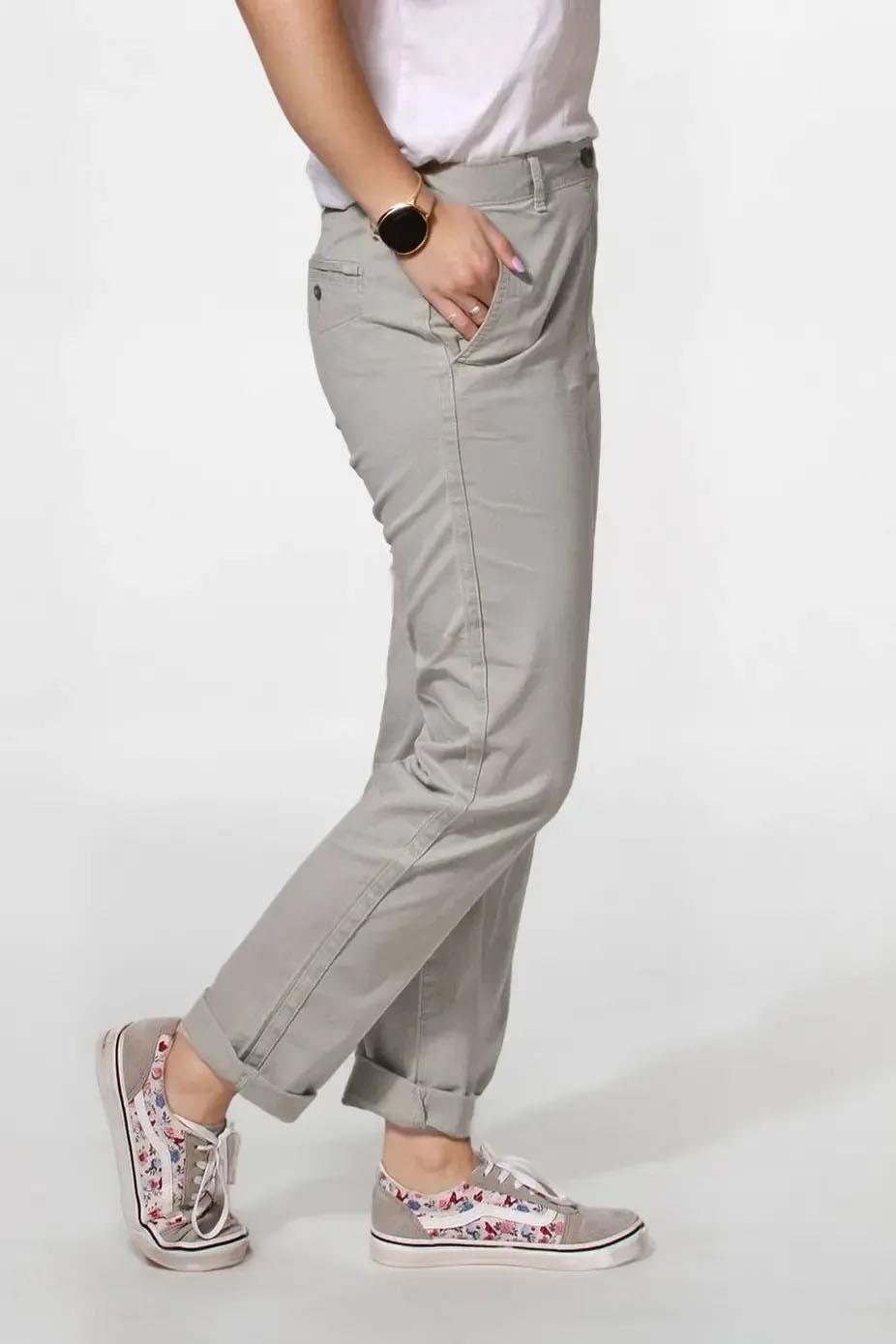 Ex M&S Tapered Ankle Grazer Chino Trousers - Picture 16 of 51