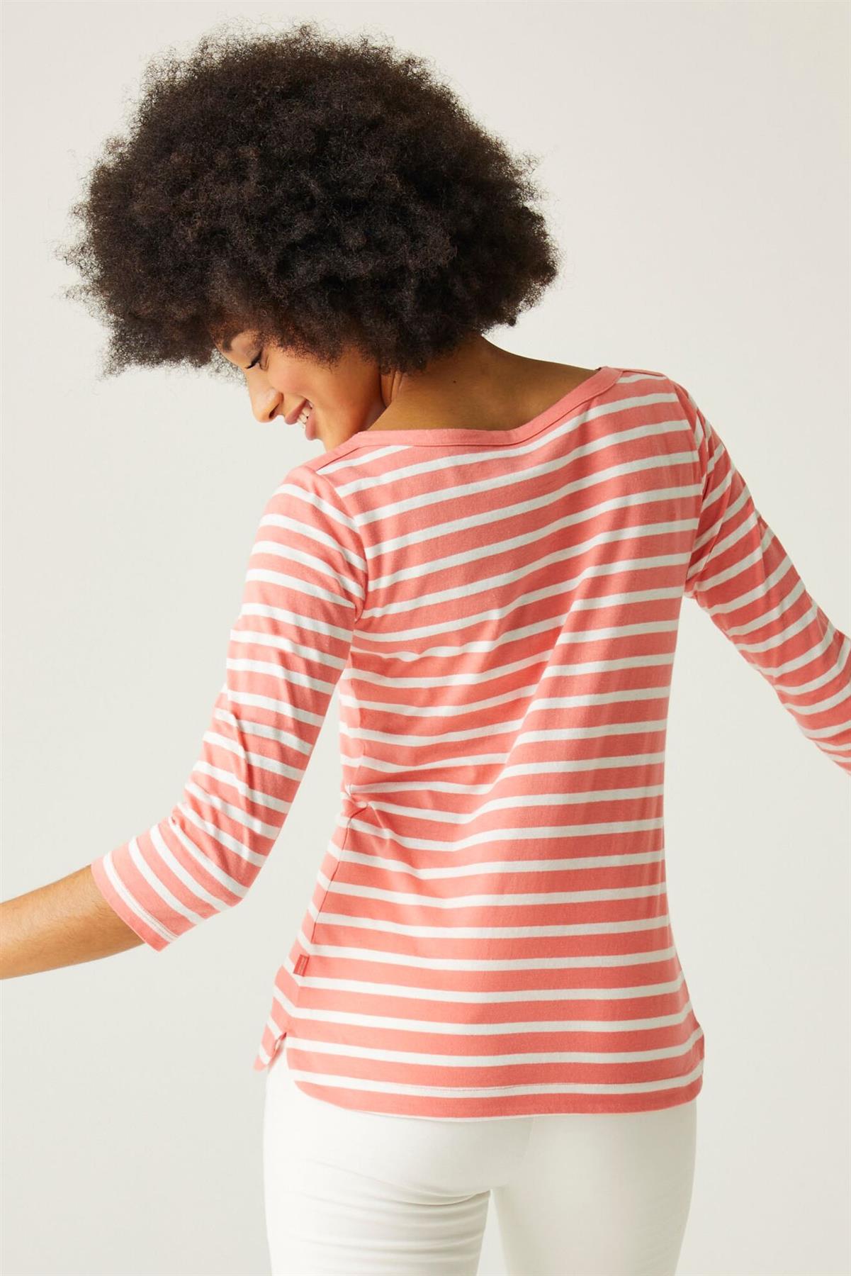 Regatta Womens Striped 3/4 Sleeve Top - Picture 14 of 48