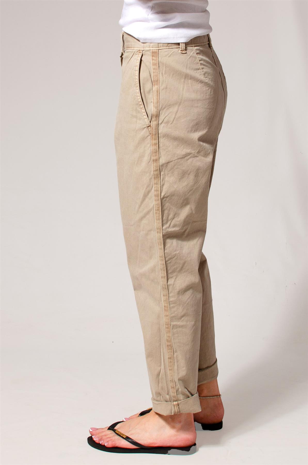 Ex M&S Tapered Ankle Grazer Chino Trousers - Picture 39 of 51