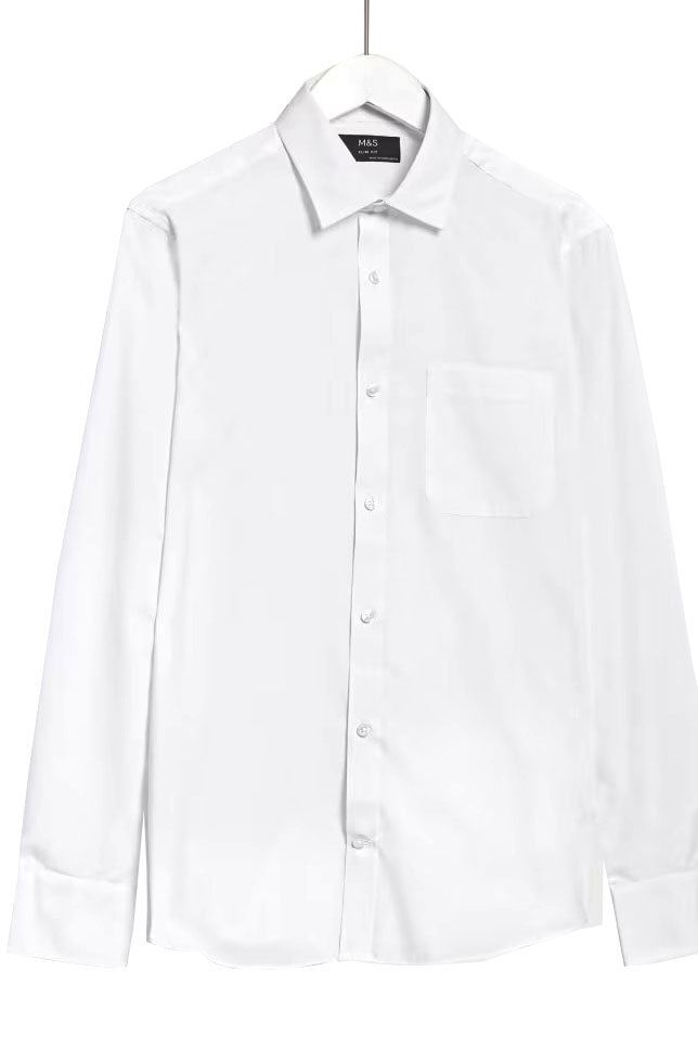 M&S Mens easy-iron shirt with pocket - Picture 7 of 7
