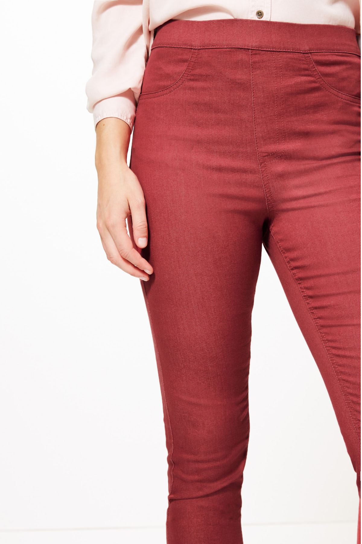 marks and spencer pull on jeans