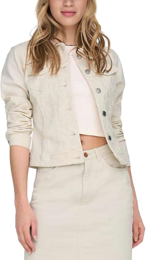 ONLY Womens Stretch Denim Jacket in choice of colours - Picture 5 of 11