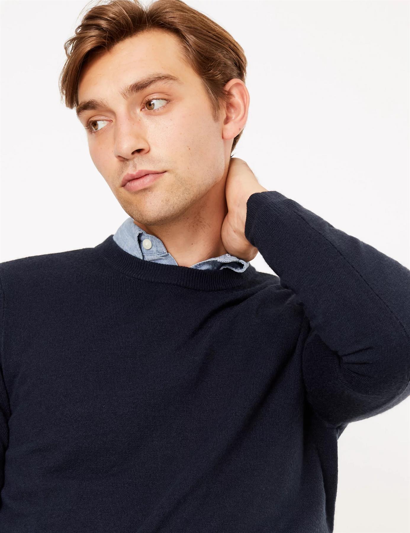 MARKS AND SPENCER Mens Crew Neck Soft 