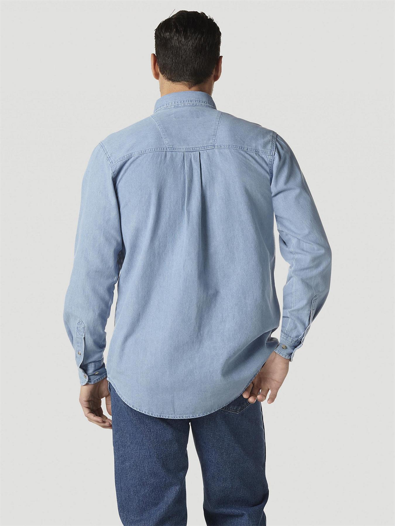 WRANGLER Mens Oversized Long Denim Shirt Big and Tall XL 2XL 3XL eBay