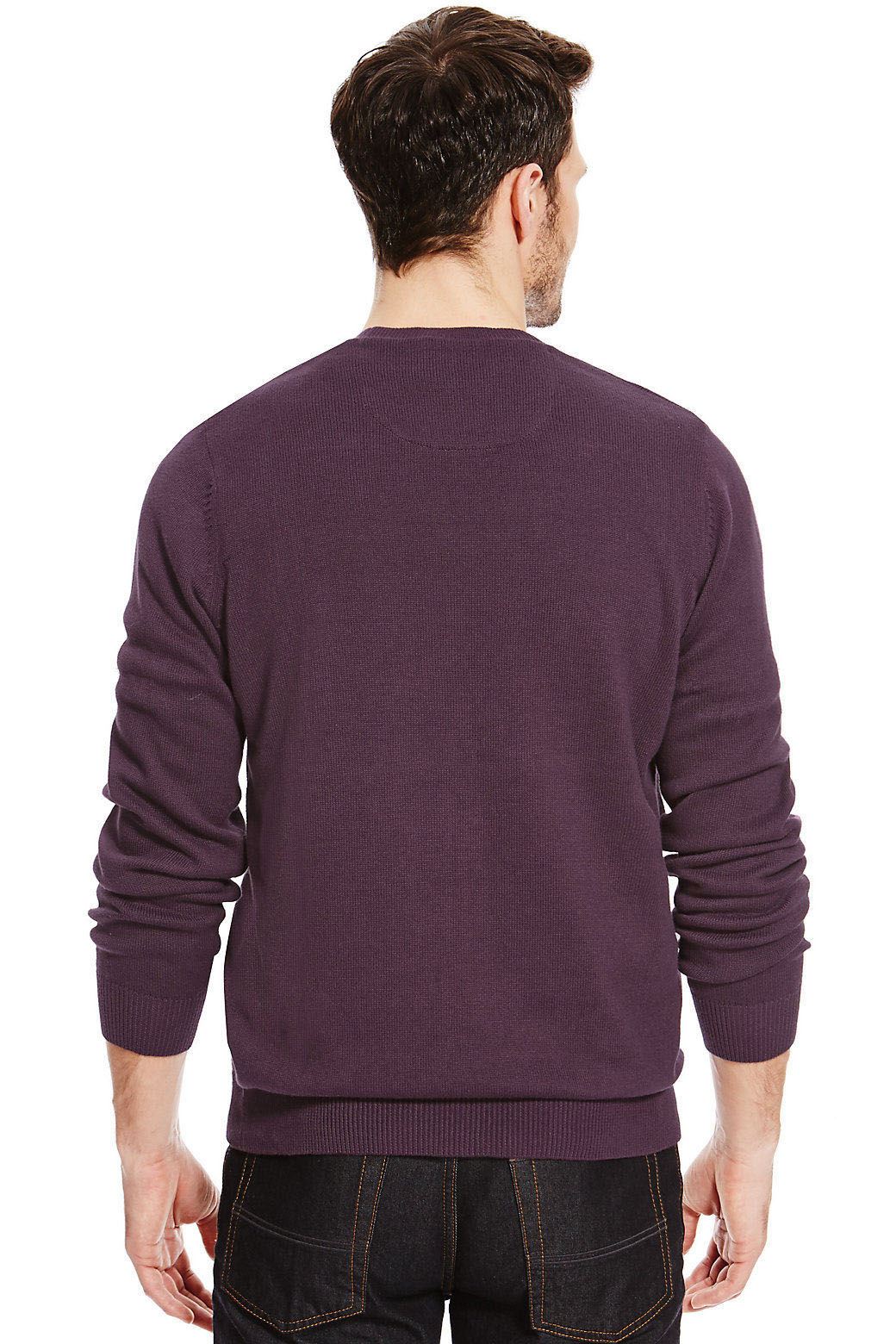 MARKS & SPENCER Mens Pure Cotton Jumper Sweater Top RRP Â£19.50 | eBay