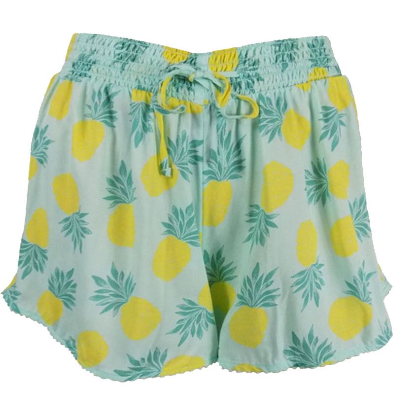 M&S Soft Drapey Beach Shorts Patterned Flared Elastic Waist Marks and