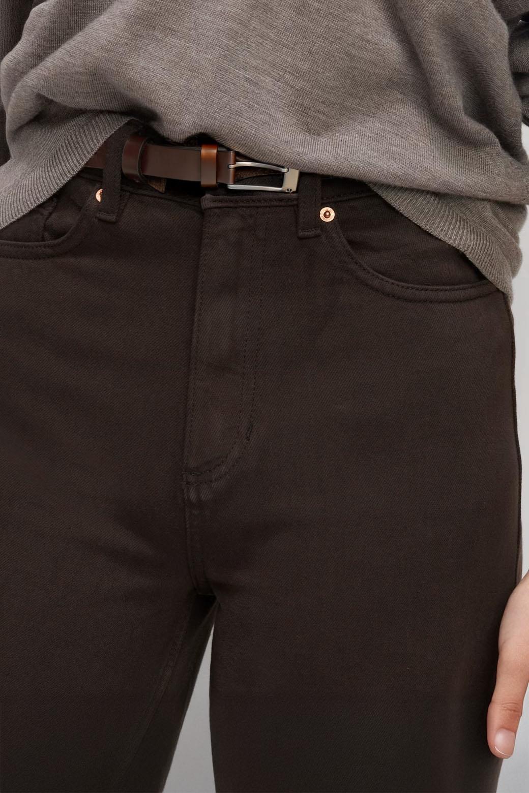 Ex M&S Wide Leg Jeans in Cream, Brown or Black - Picture 9 of 9