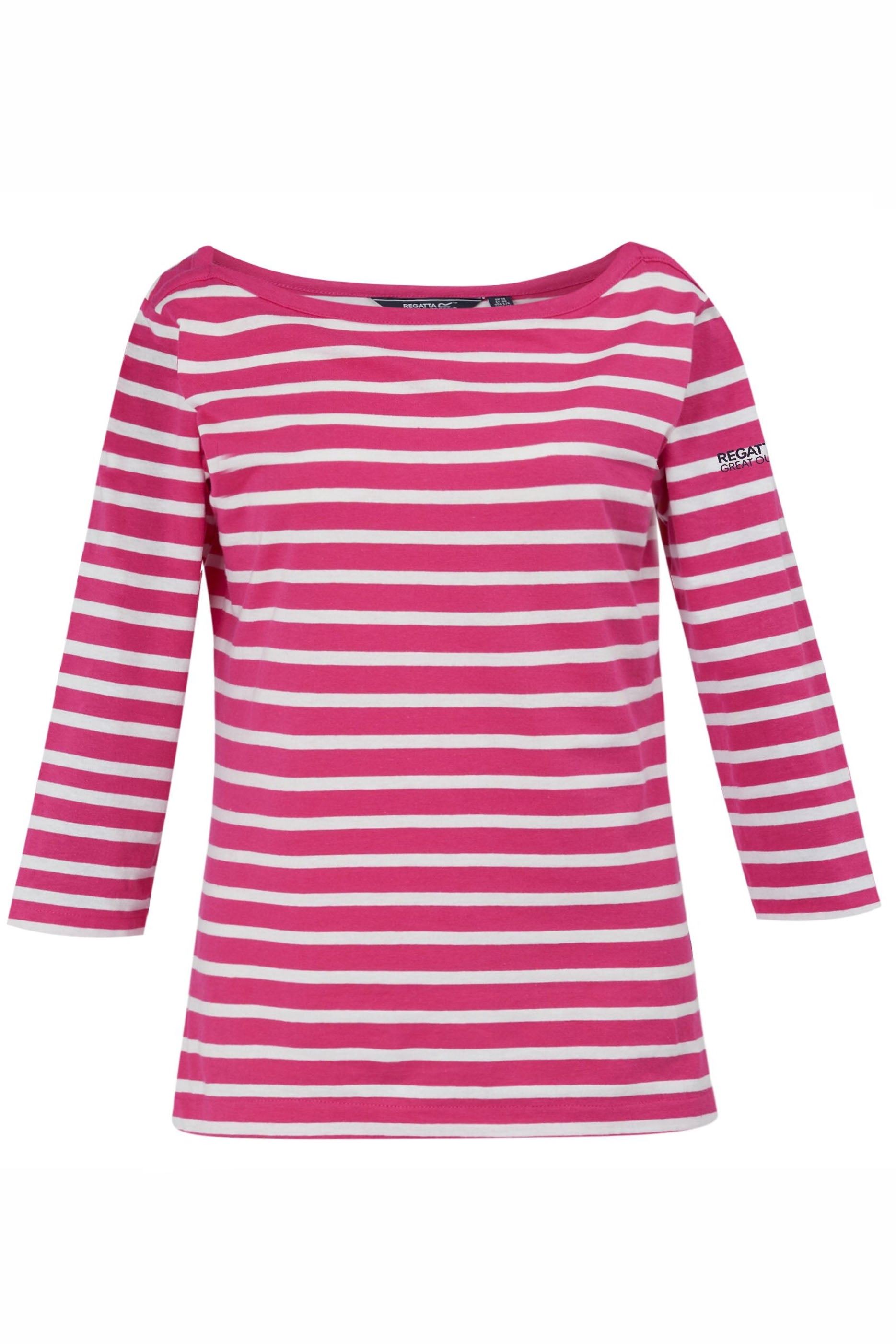 Regatta Womens Striped 3/4 Sleeve Top - Picture 36 of 48
