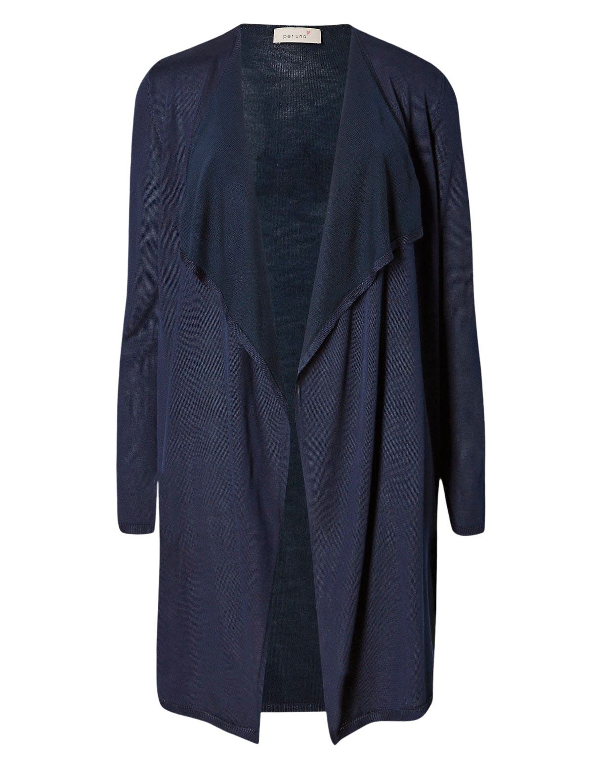 Womens Per Una Cardigan Open Front Waterfall M&S Marks and Spencer - Picture 4 of 6