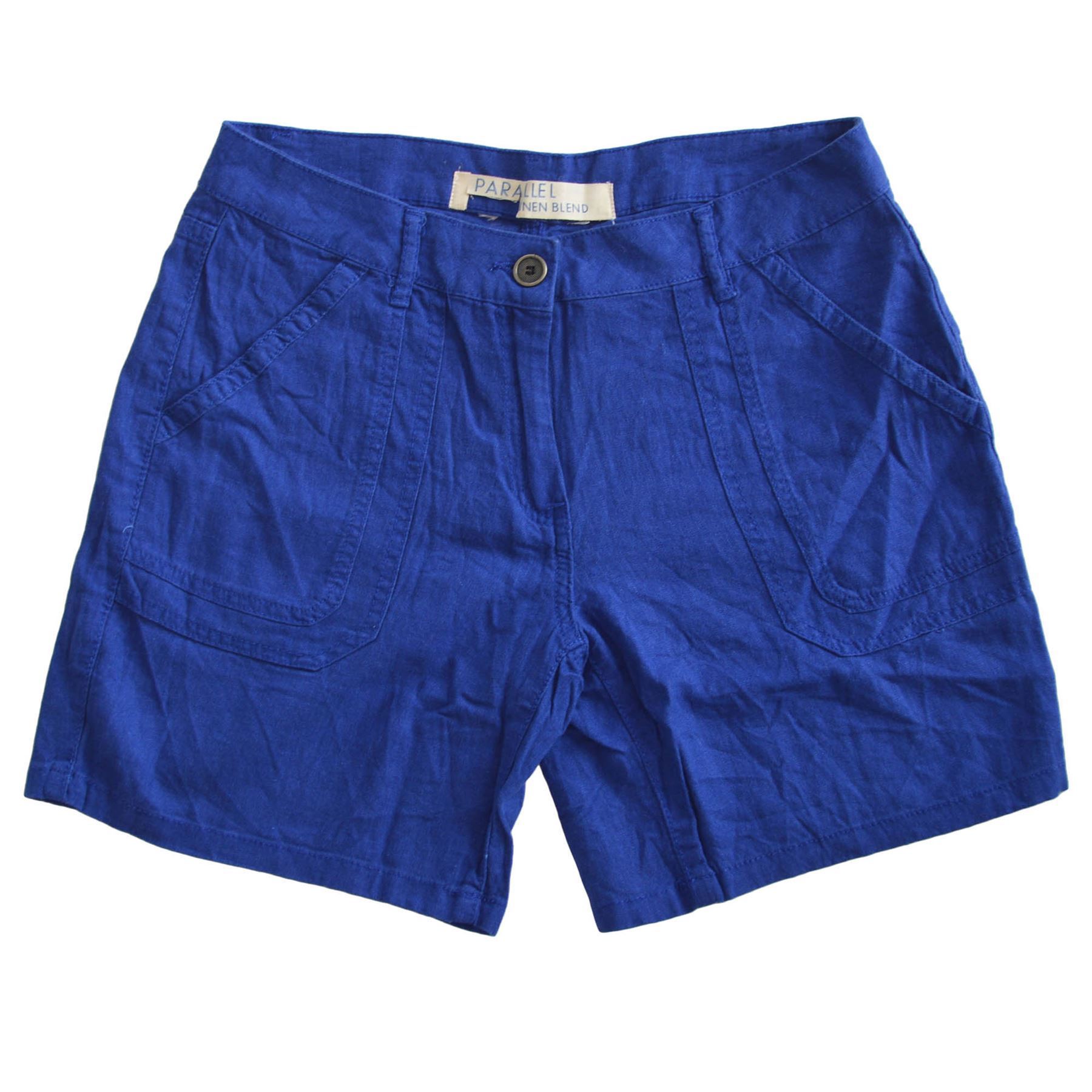 NEXT White Navy Ladies Linen ShortsSALEWas £22