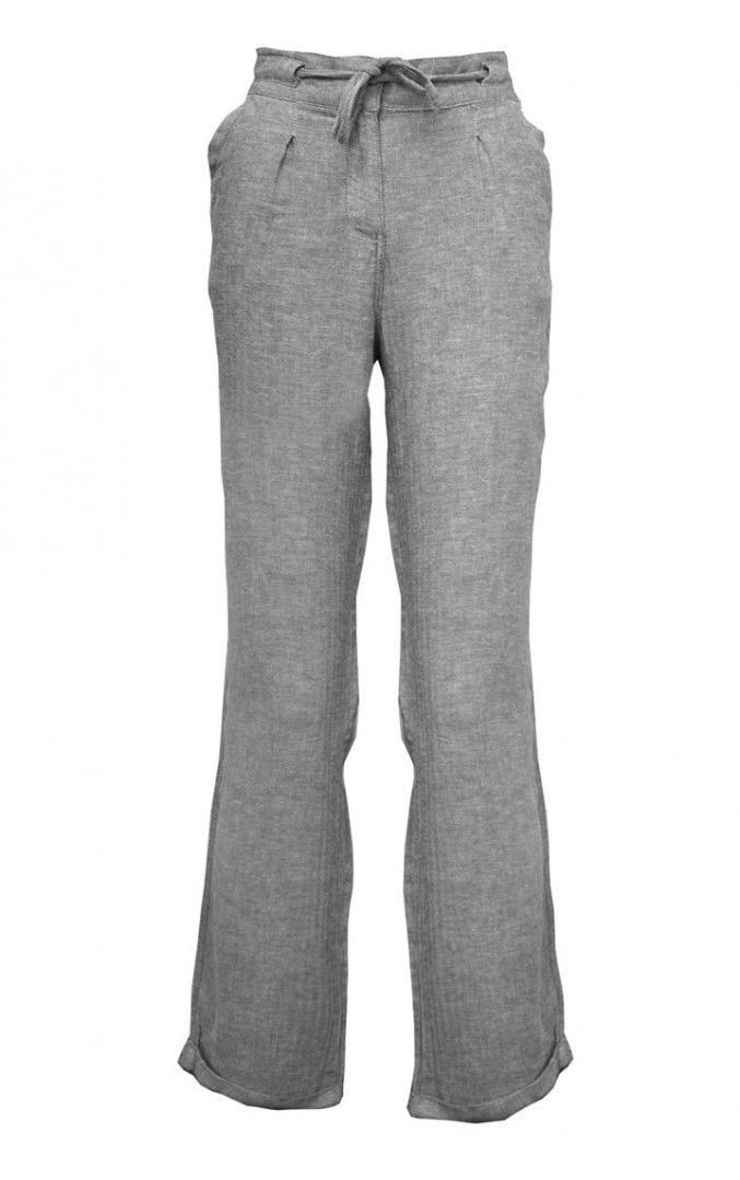 NEW Ex M&Co Womens Pale Grey Linen Blend Straight Leg Trousers Size 10 12 18 20 | eBay