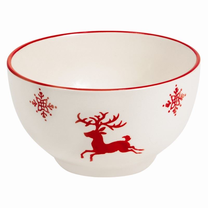 Christmas Nordic Reindeer Stoneware Bowl Mug Plate Dining Set Xmas