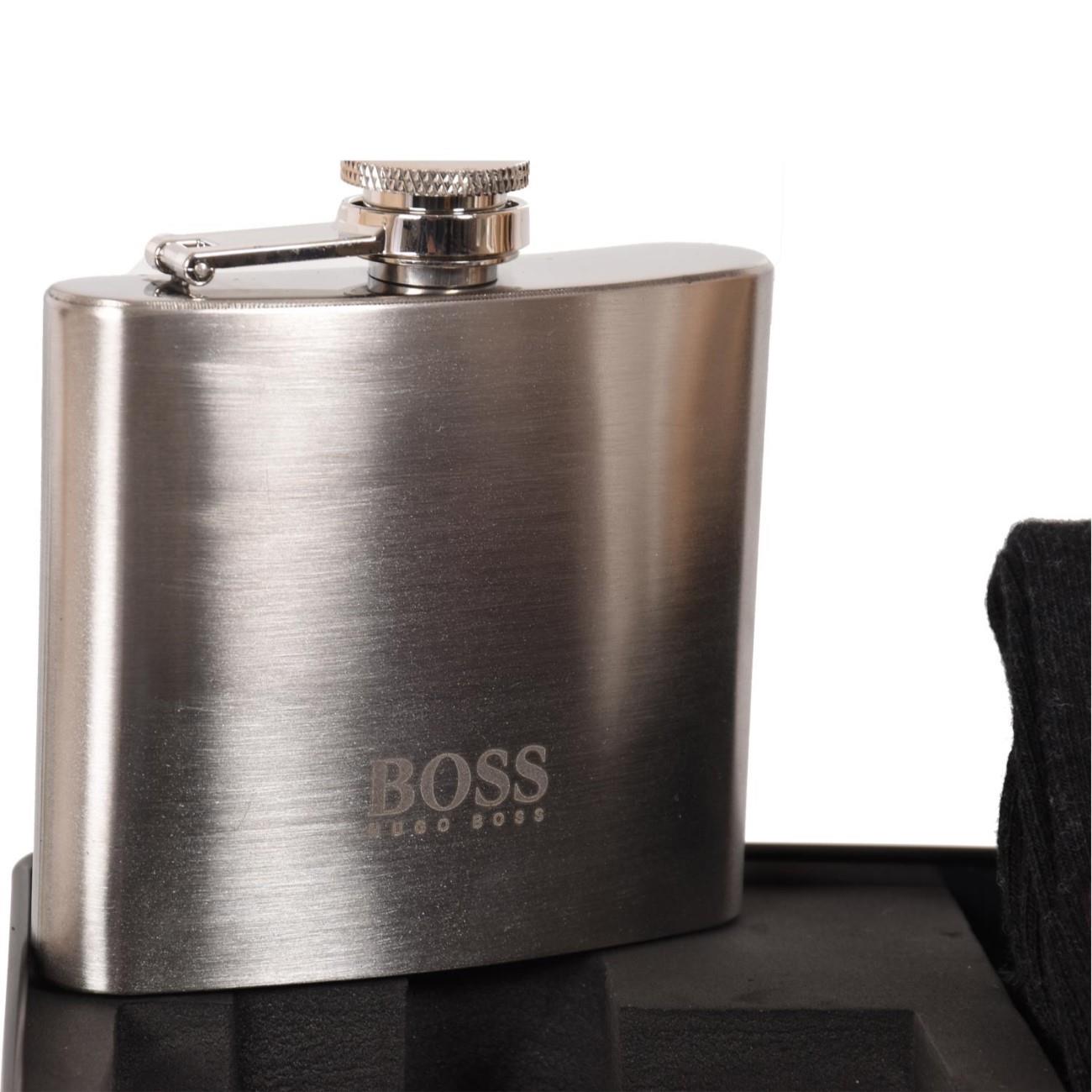 Hugo Boss Hip Flask Mens Socks Gift Set Note Book Ideal for Christmas