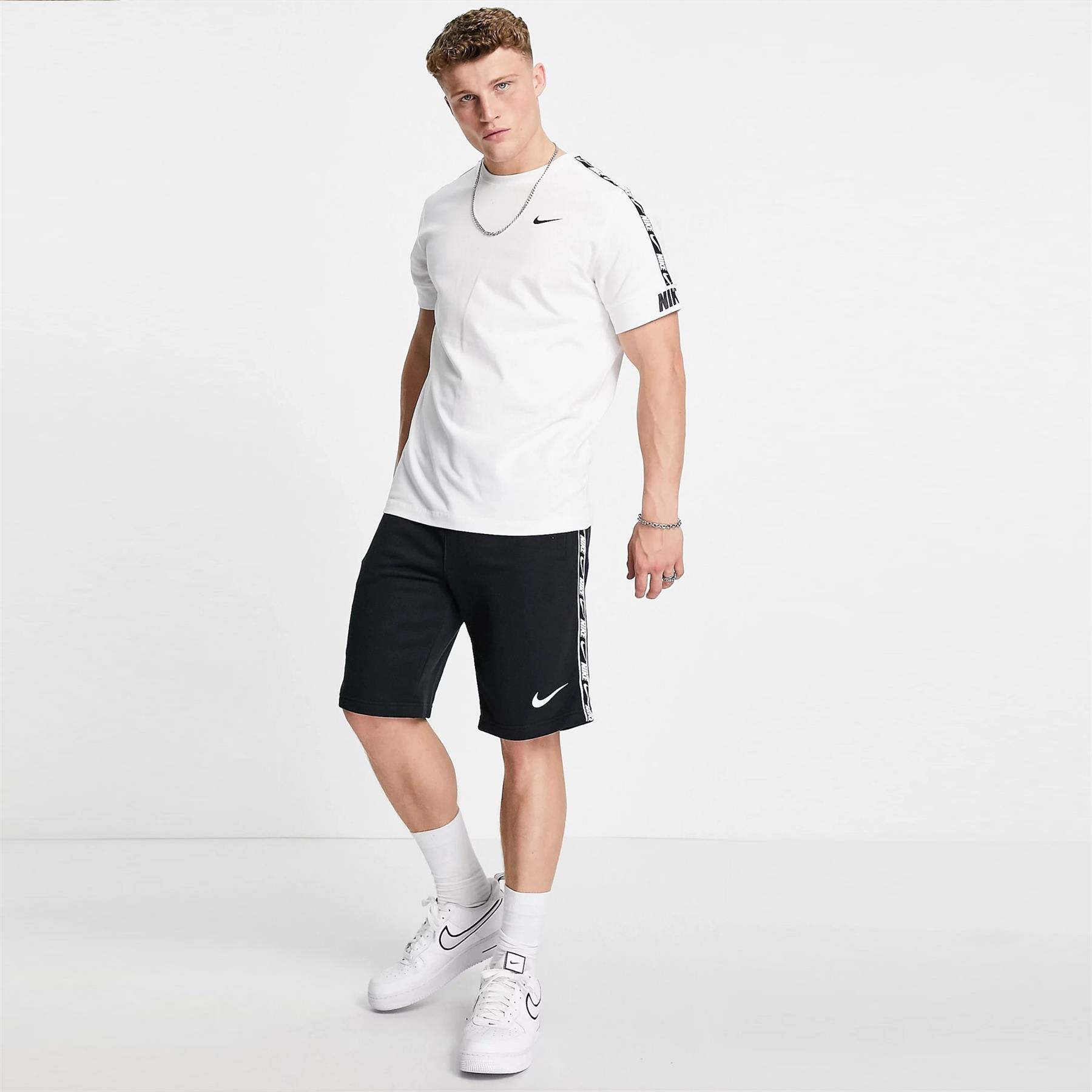 Nike Mens Repeat T Shirt Jersey Cotton Casual Crew Tee Shirt Top S -2XL - Picture 14 of 18