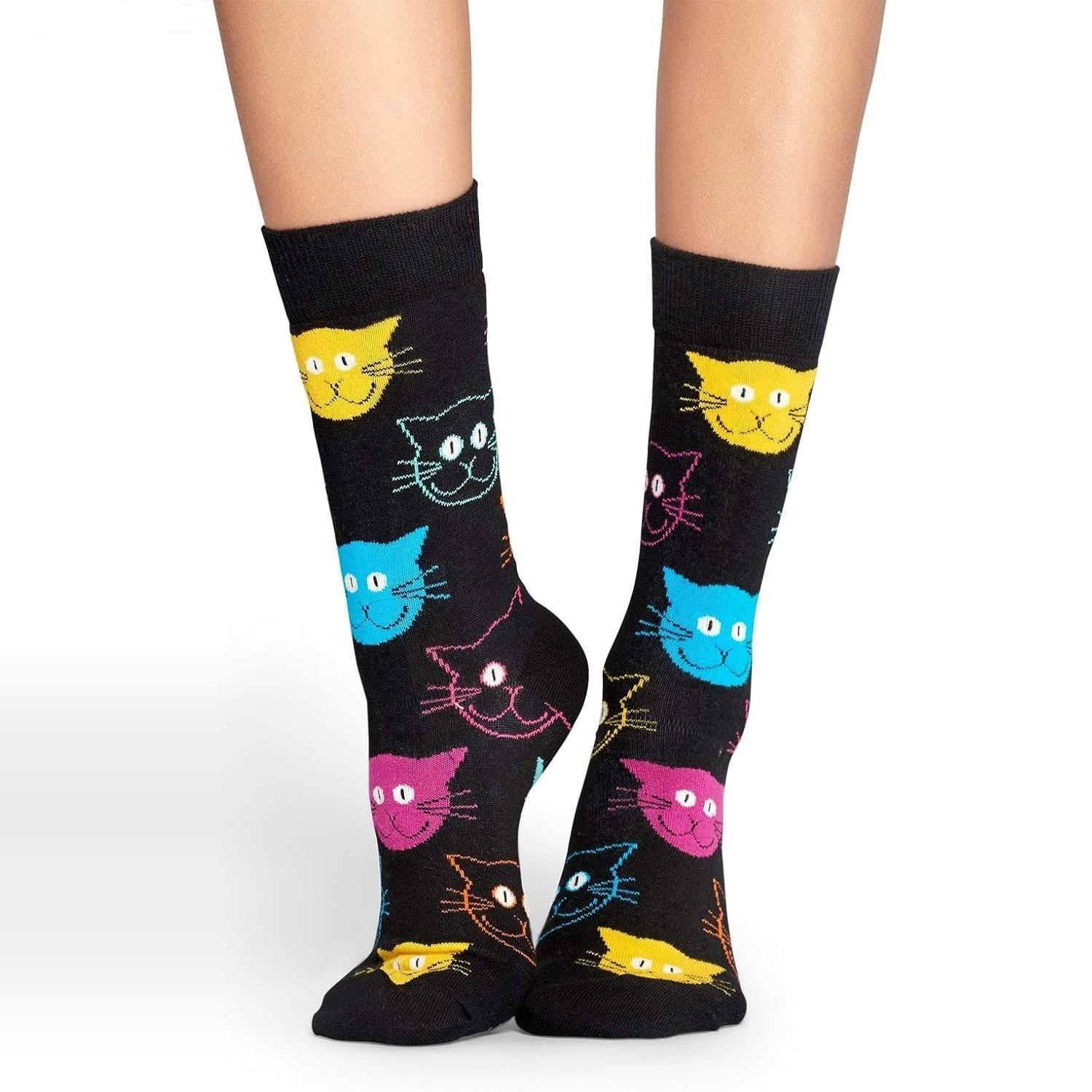 Happy Socks Mens and Womens Unisex 2 Pack Gift Crew Socks Size UK 7 - 11 - Picture 12 of 23
