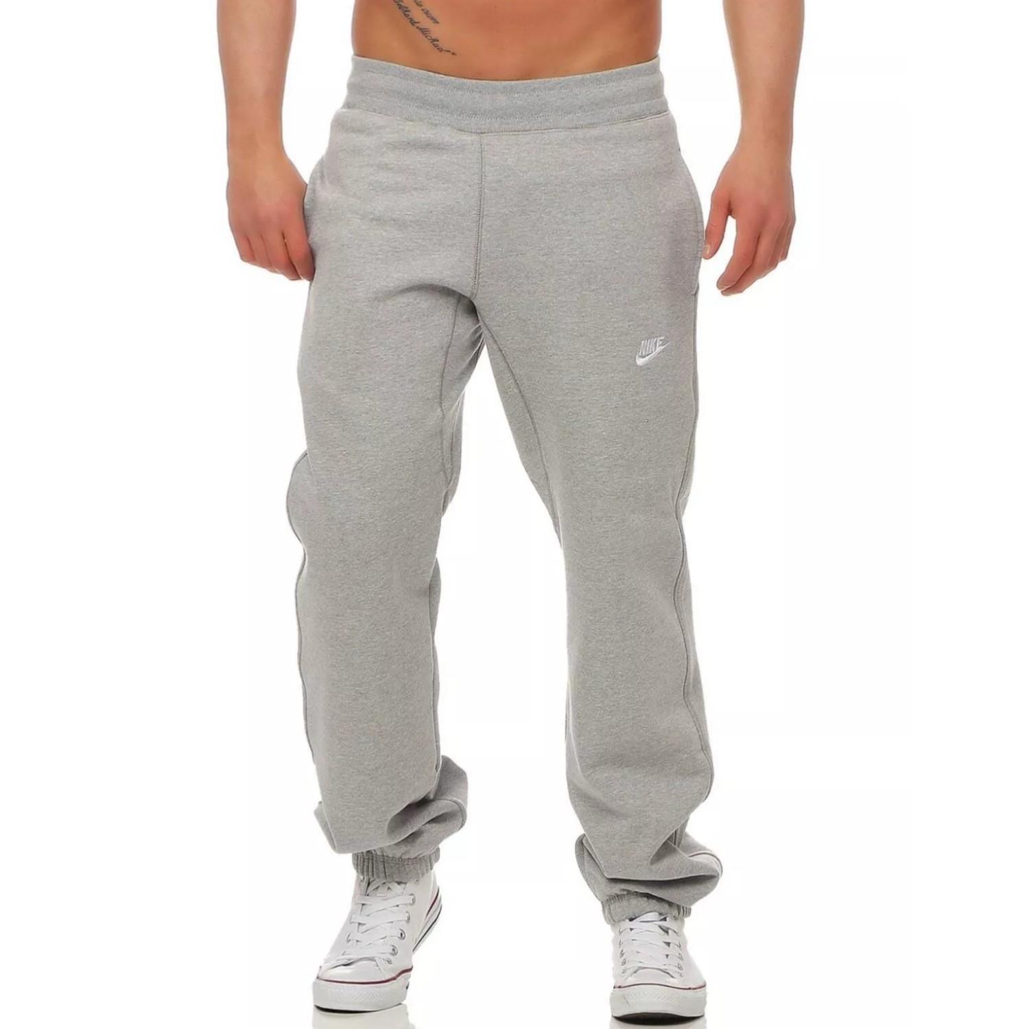 Nike Foundation Mens Cuffed Fleece Lined Joggers Jogging Bottoms AW77 Sweatpants - Picture 8 of 10