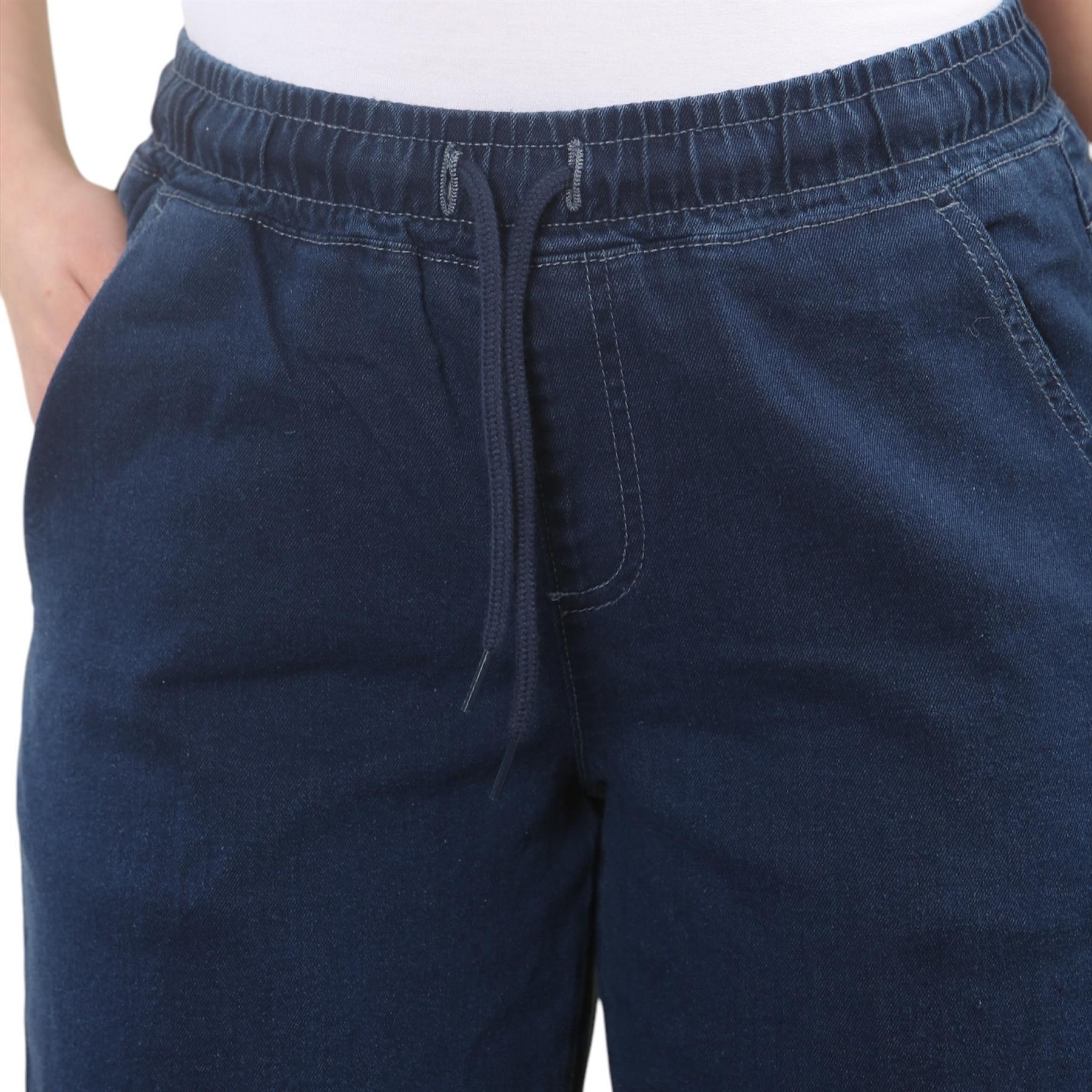 Jeans donna MYT gamba larga elasticizzato vita alta gamba dritta donna denim pantaloni - Foto 11 di 22