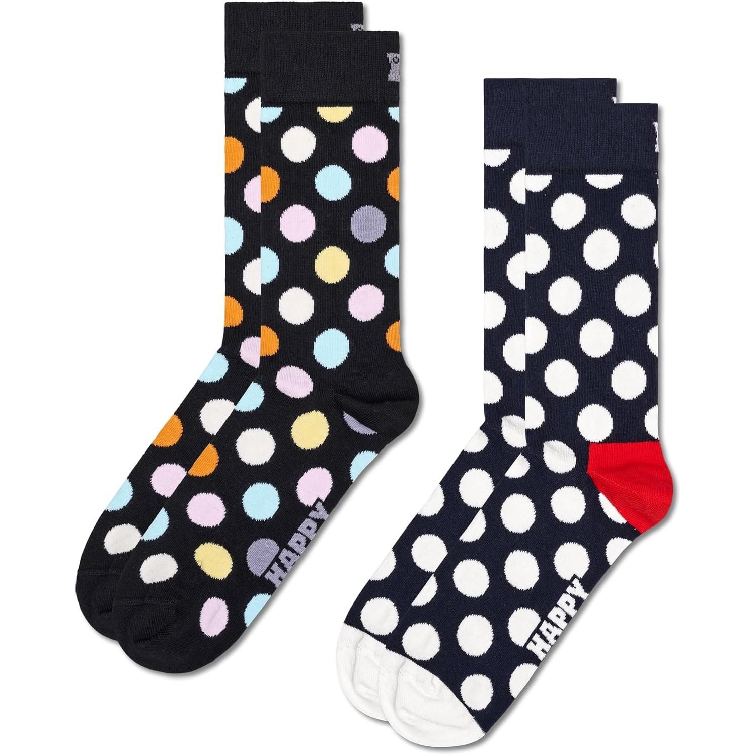 Happy Socks Mens and Womens Unisex 2 Pack Gift Crew Socks Size UK 7 - 11 - Picture 21 of 23