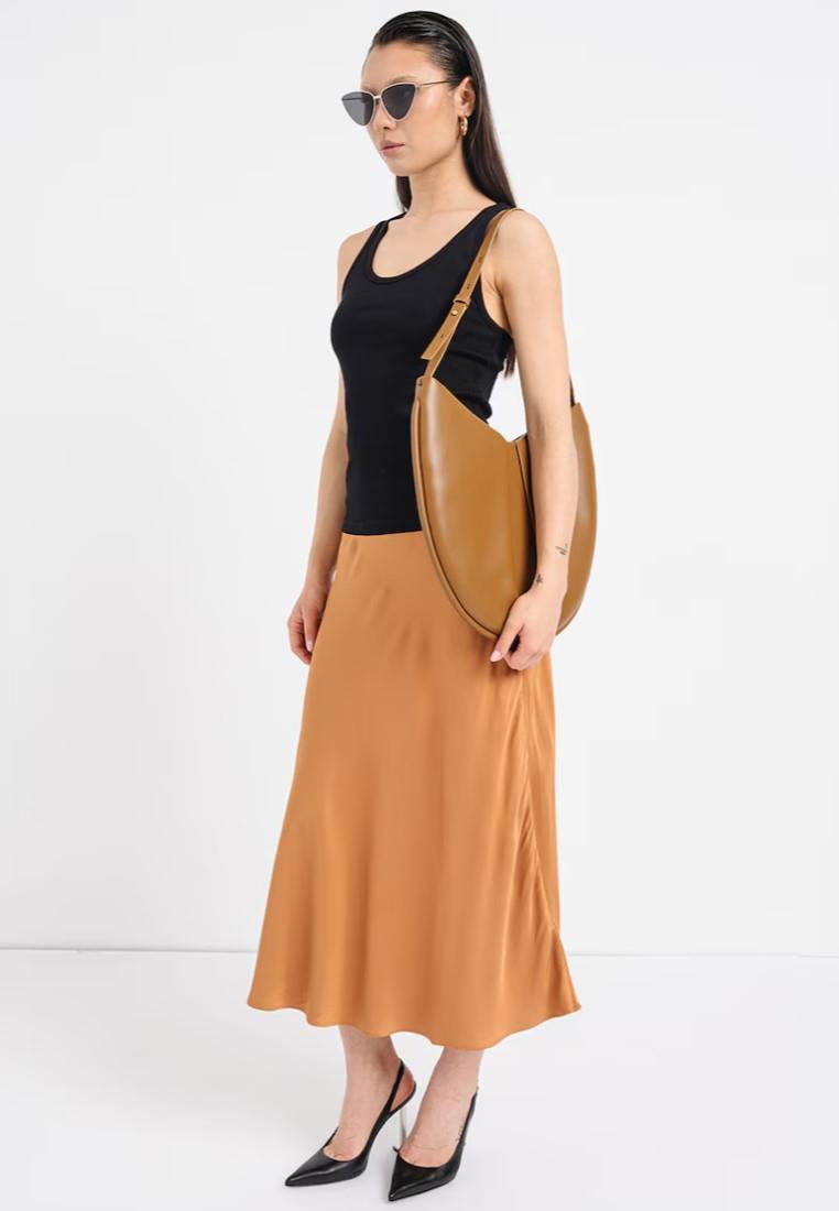 EX M&S ärmelloses geripptes Damenoberteil mit U-Ausschnitt und hohem Baumwollanteil Slim Fit Trägertop - Bild 4 von 39