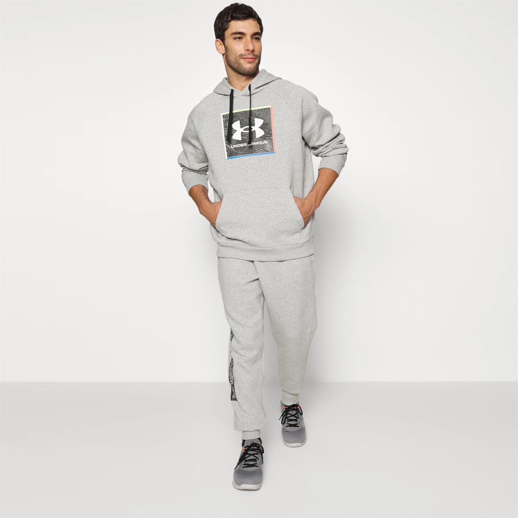 Under Armour Herren Rivel Graphic Trainingsanzug Sweat Hoodie Jogginghose Jogging Hose - Bild 9 von 14