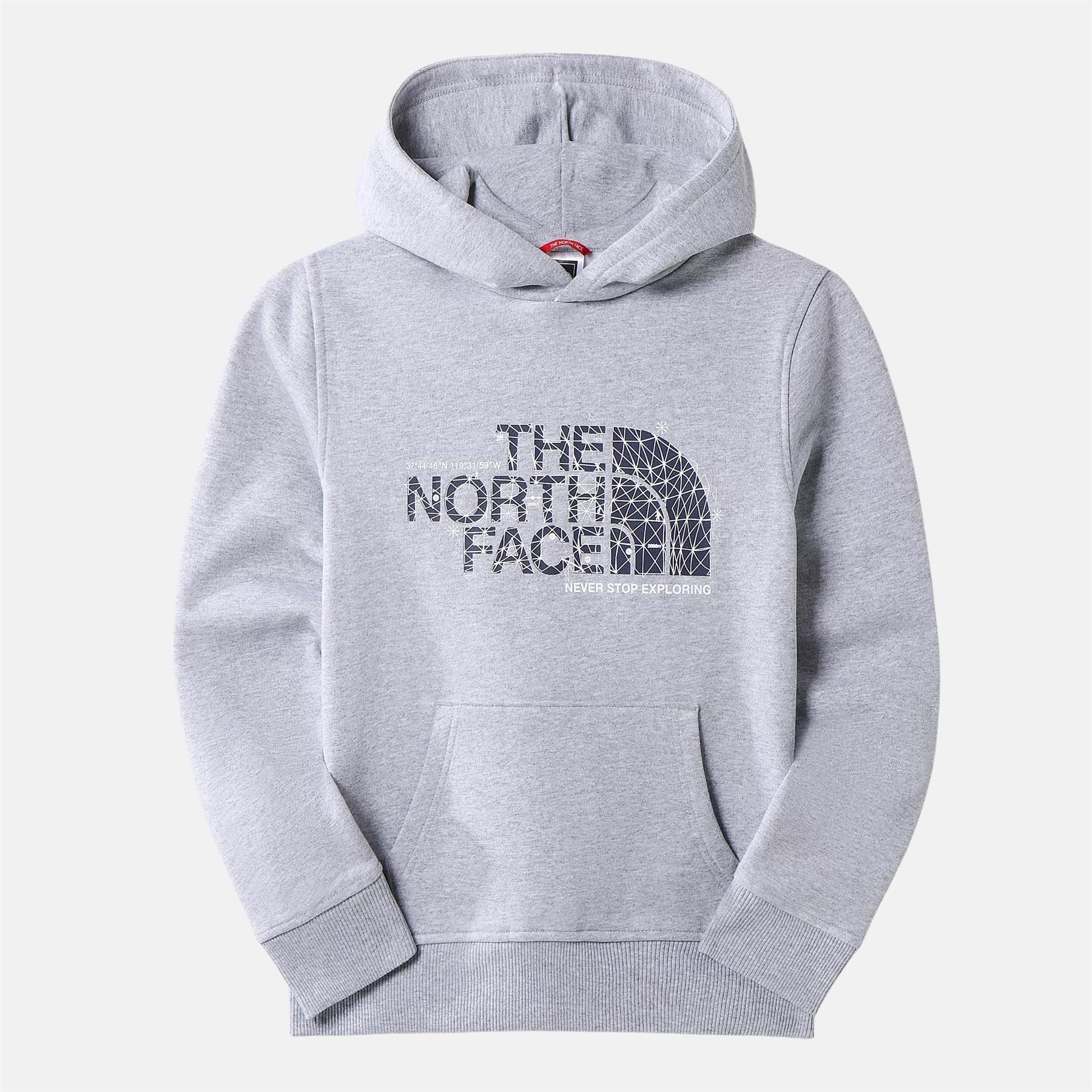 The North Face Kids Drew Peak Overhead Hoodie Boys Girls Unisex Hooded Sweat - Picture 12 of 16