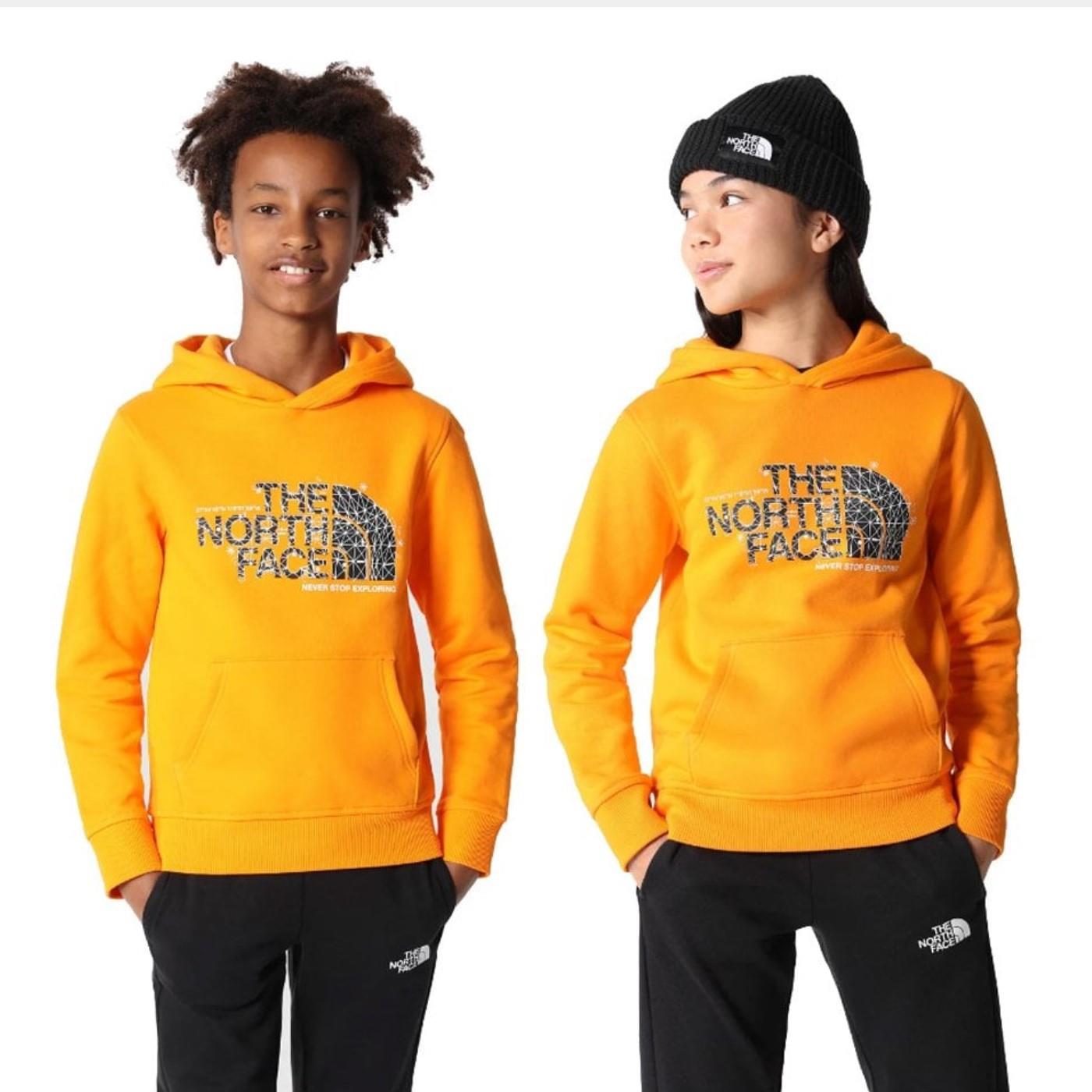 The North Face Kids Drew Peak Overhead Hoodie Boys Girls Unisex Hooded Sweat - Picture 14 of 16