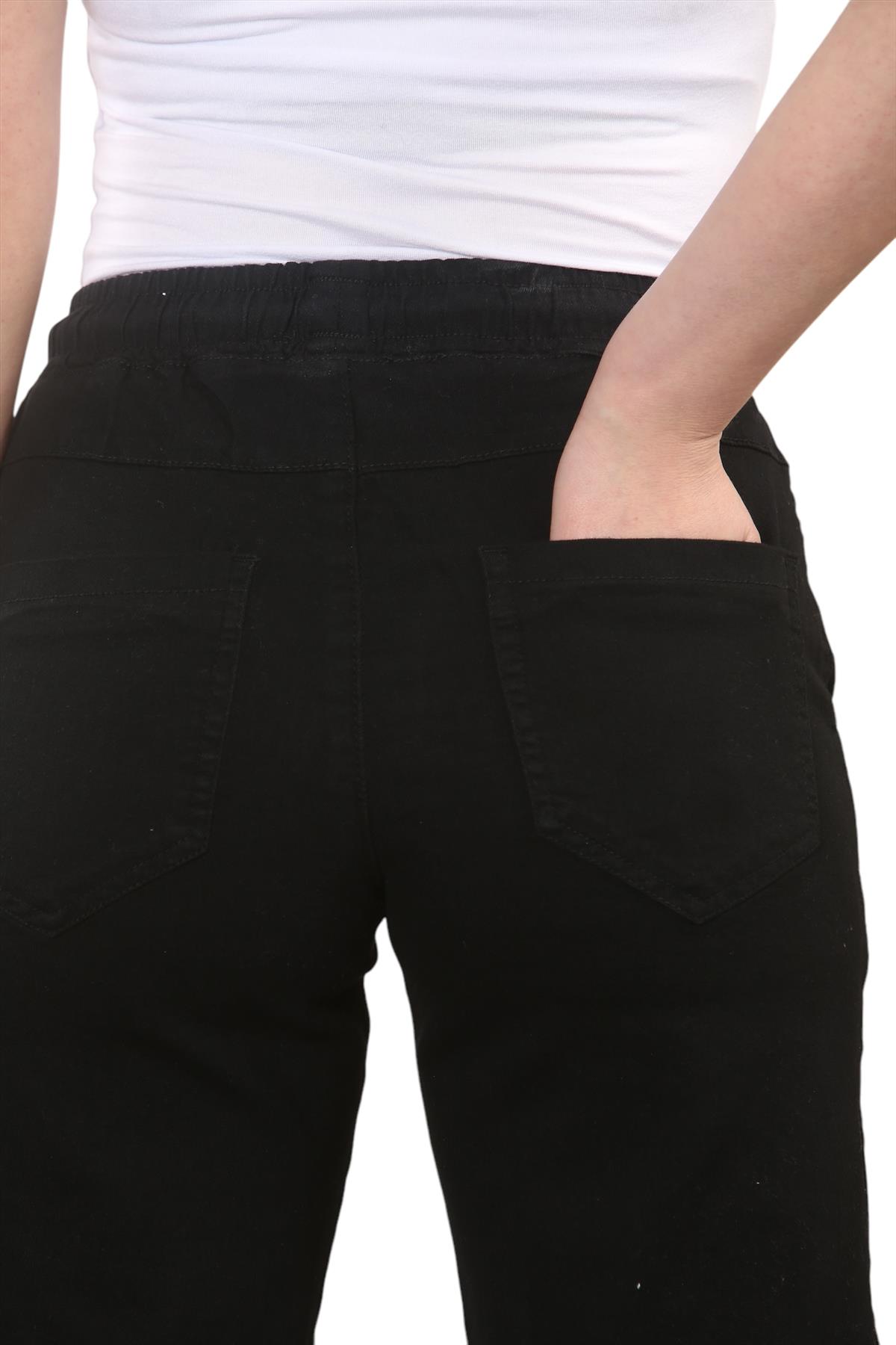 Jeans donna MYT gamba larga elasticizzato vita alta gamba dritta donna denim pantaloni - Foto 6 di 22