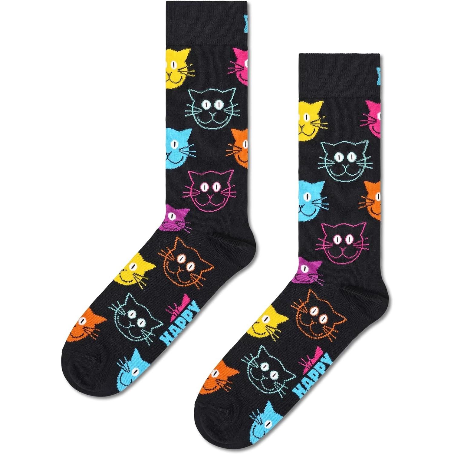 Happy Socks Mens and Womens Unisex 2 Pack Gift Crew Socks Size UK 7 - 11 - Picture 10 of 23