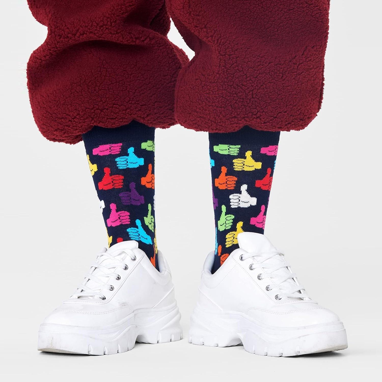 Happy Socks Mens and Womens Unisex 2 Pack Gift Crew Socks Size UK 7 - 11 - Picture 19 of 23