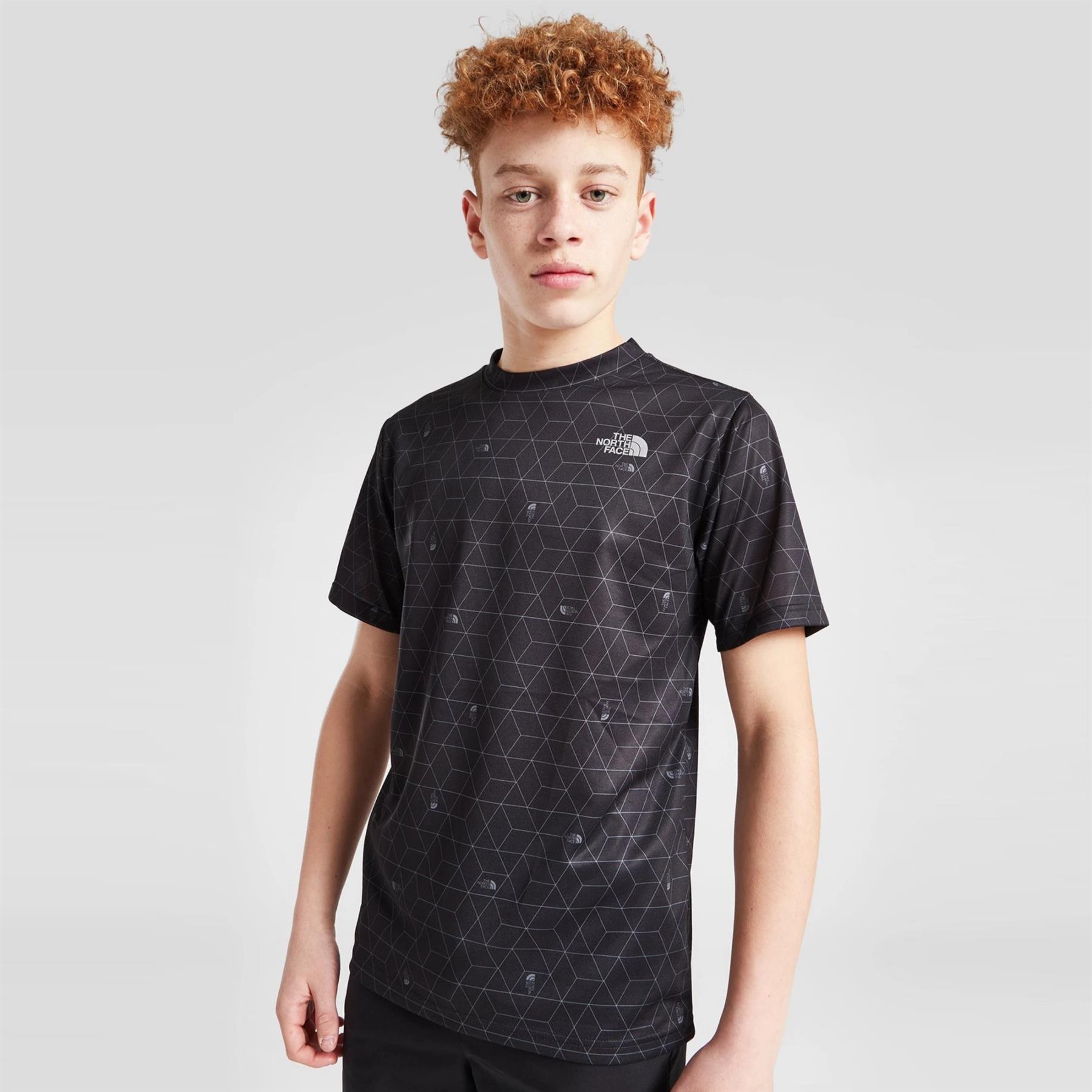 The North Face Dri Fit Reaxion T Shirt Junior Boys Tee Sports Activewear Top - Picture 6 of 7