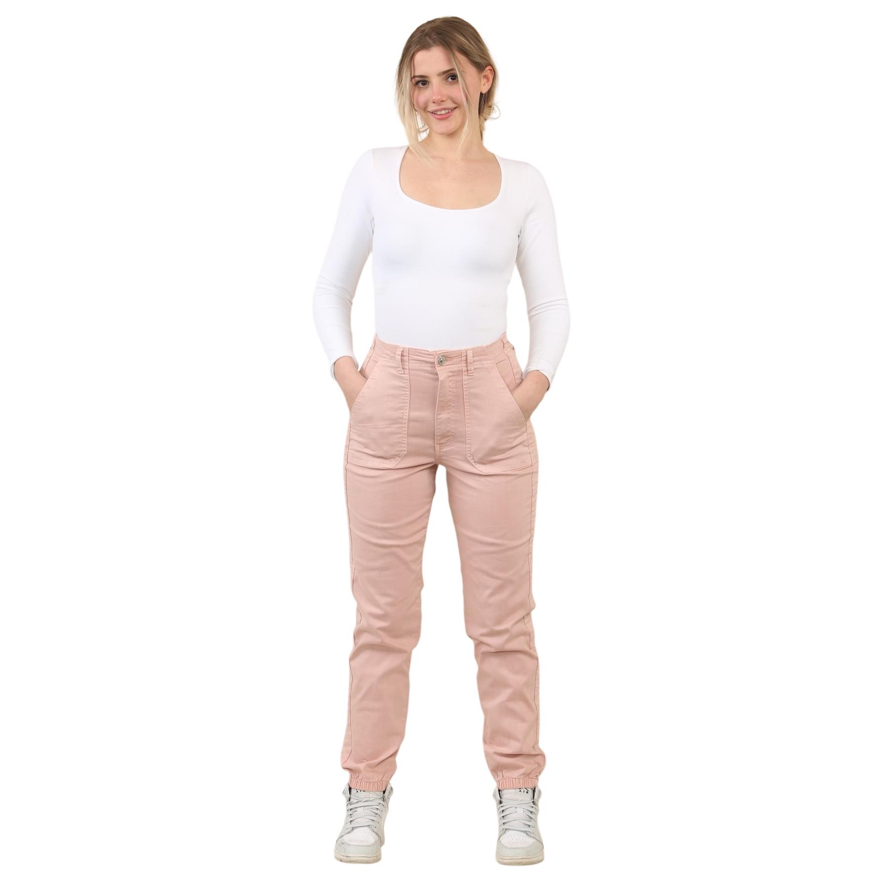 EX M&S Womens Cotton Blend Slim Fit Ankle Grazer Joggers Chino Trousers Pants - Picture 39 of 45